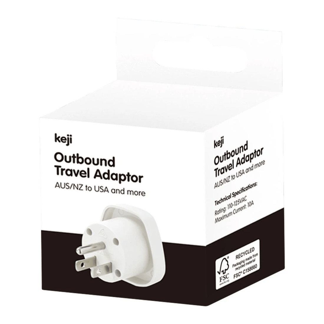 1 Keji Outbound Travel Adaptor US, 1 of 6