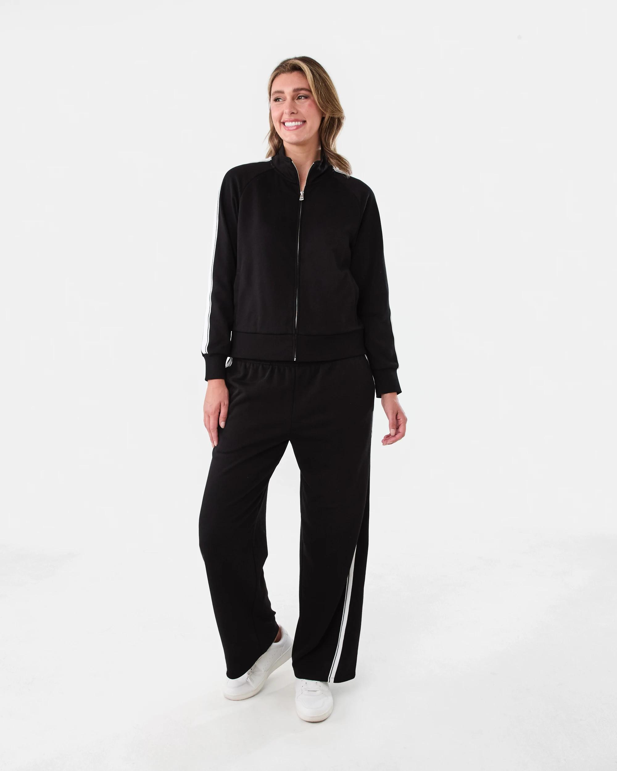 7 Split Stripe Trackpants Blk Stripe, 7 of 7