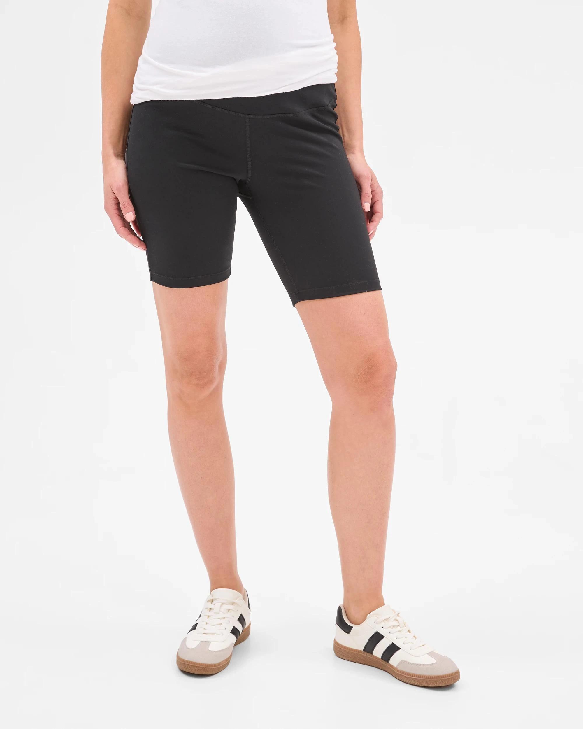 3 Target Maternity Studio Soft Bike Shorts BLACK, 3 of 7