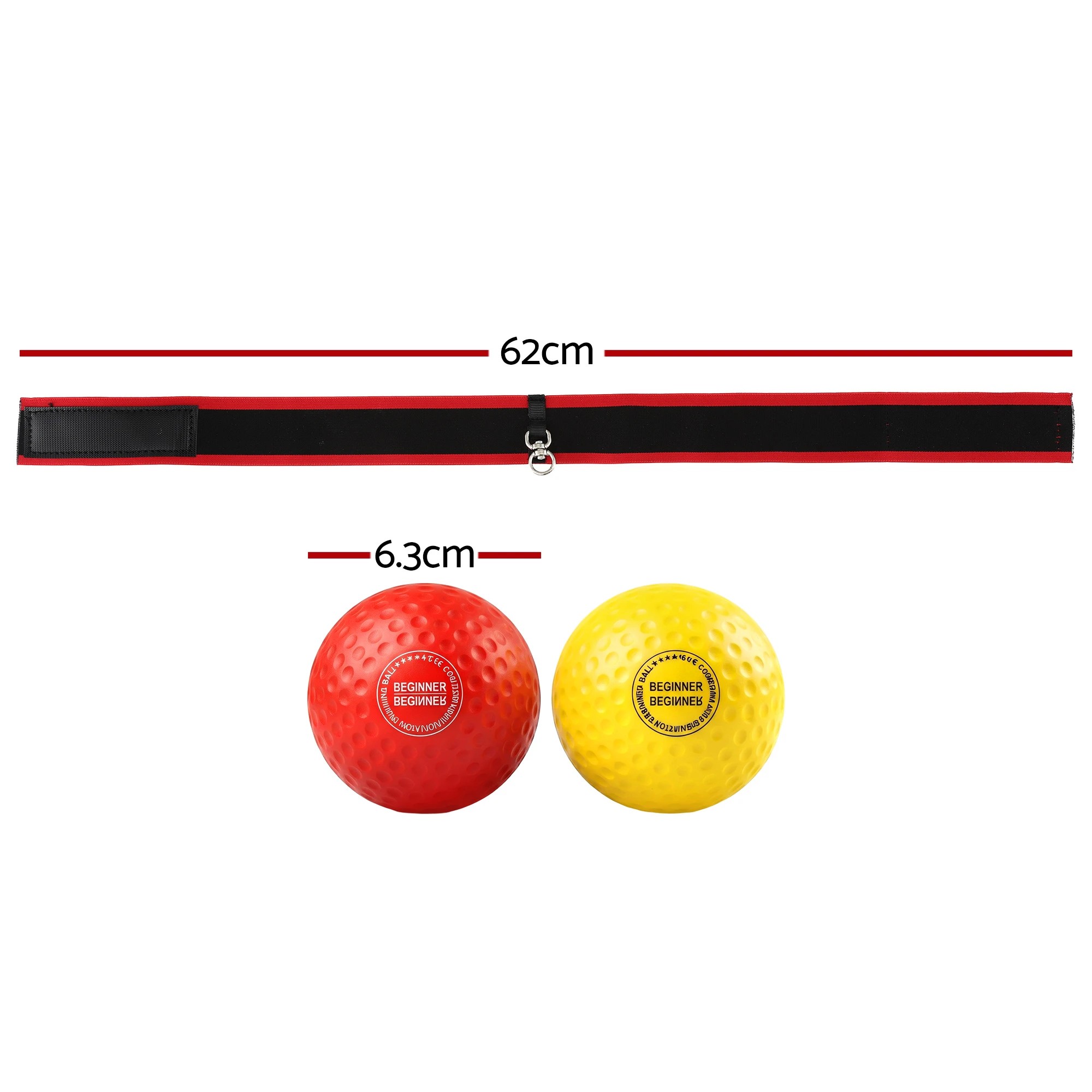 3 Everfit Boxing Reflex Ball Headband Hand Eye Coordination Stress Relief 2 Balls - Multi, 3 of 8