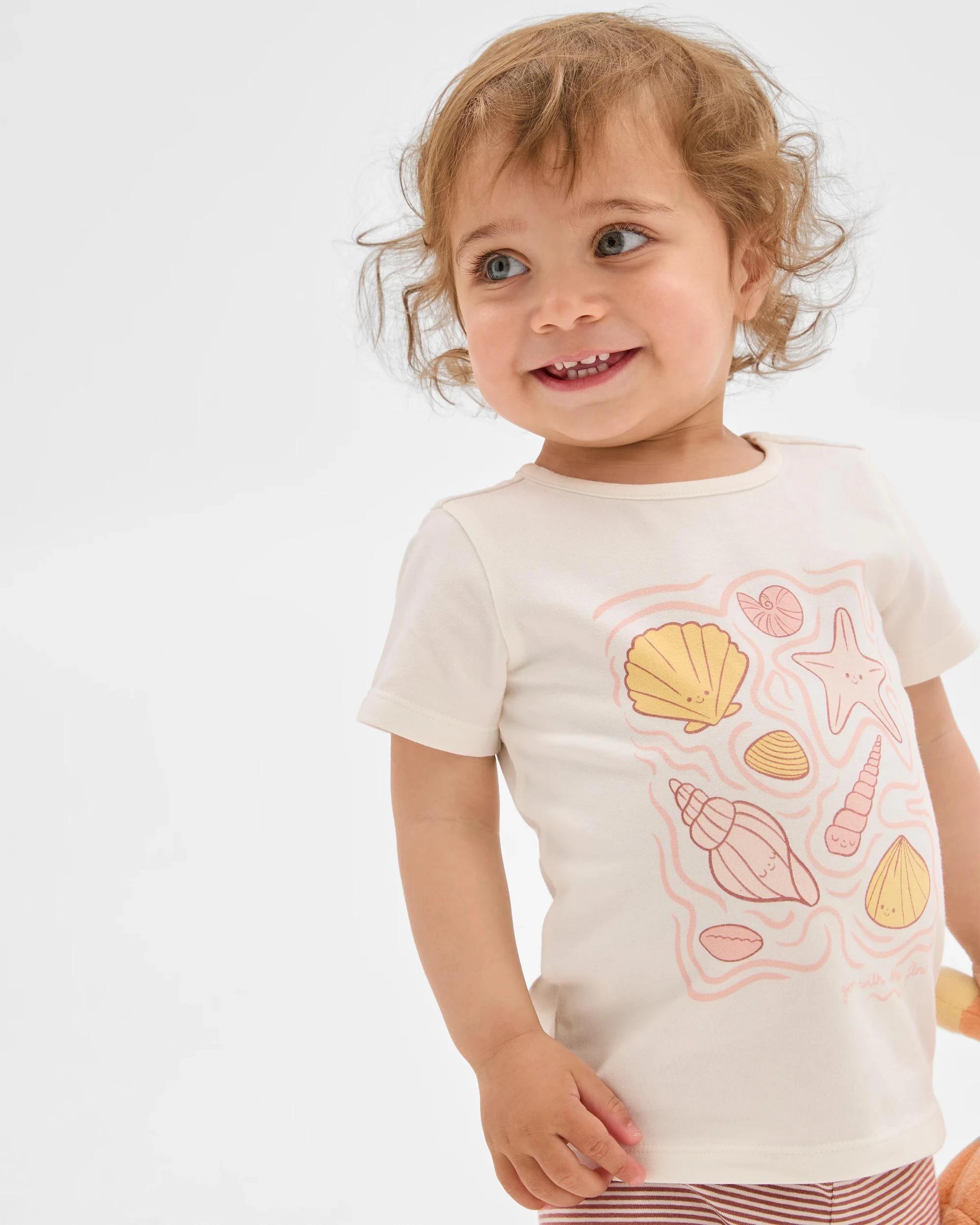 2 Target Baby Baby Organic Cotton Print Short Sleeve T-shirts 3 Pack SHELL, 2 of 5