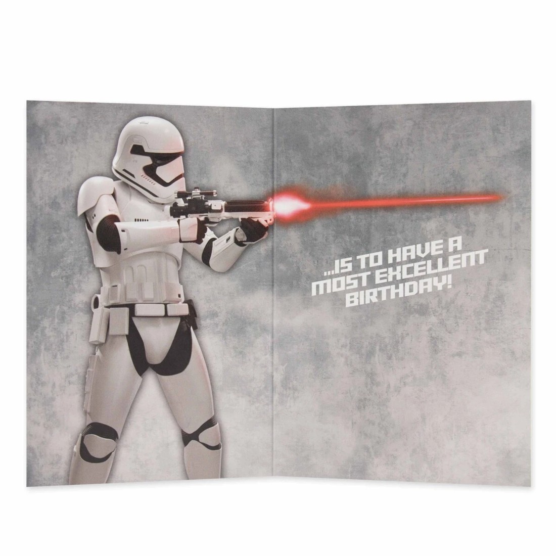 2 Connections from Hallmark Star Wars Birthday Card for Dad - Stormtrooper, 2 of 3