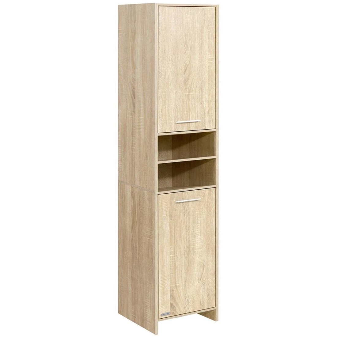 3 Artiss Bathroom Cabinet Storage 185cm Wooden - Natural, 3 of 8