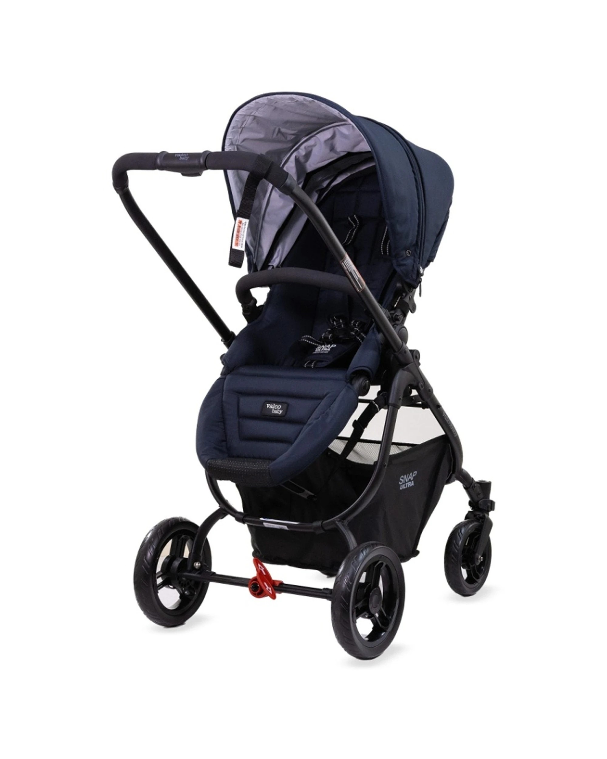 3 ValcoBaby Snap Ultra P Pram Stroller Bassinet Bundle Reversible Seat Pivot - Blue, 3 of 4