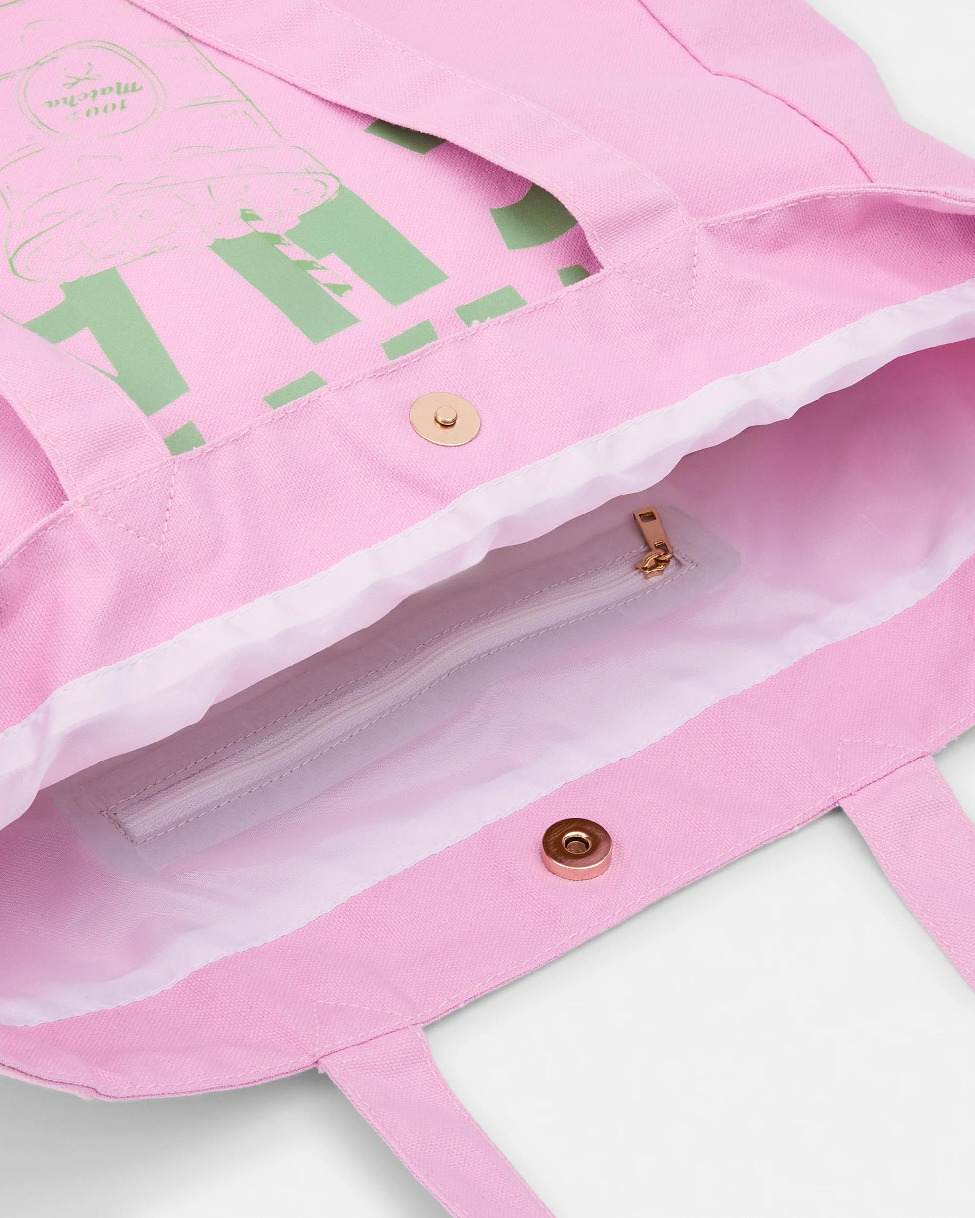 4 Alexa Canvas Shopper Bag Matcha, 4 of 5