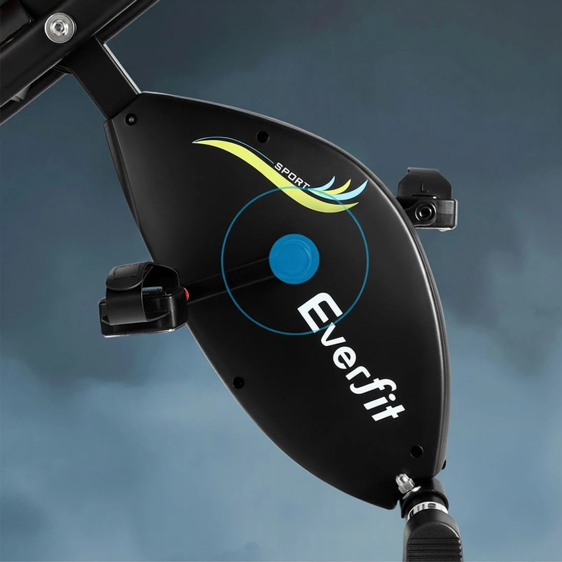 5 Everfit Folding Exercise Bike Magnetic X-Bike Indoor Cycling Resistance - Black, 5 of 6