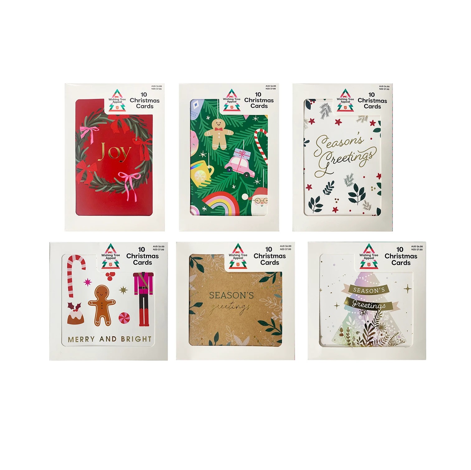 1 Wishing Tree 10 Pack Christmas Cards - Assorted, 1 of 10