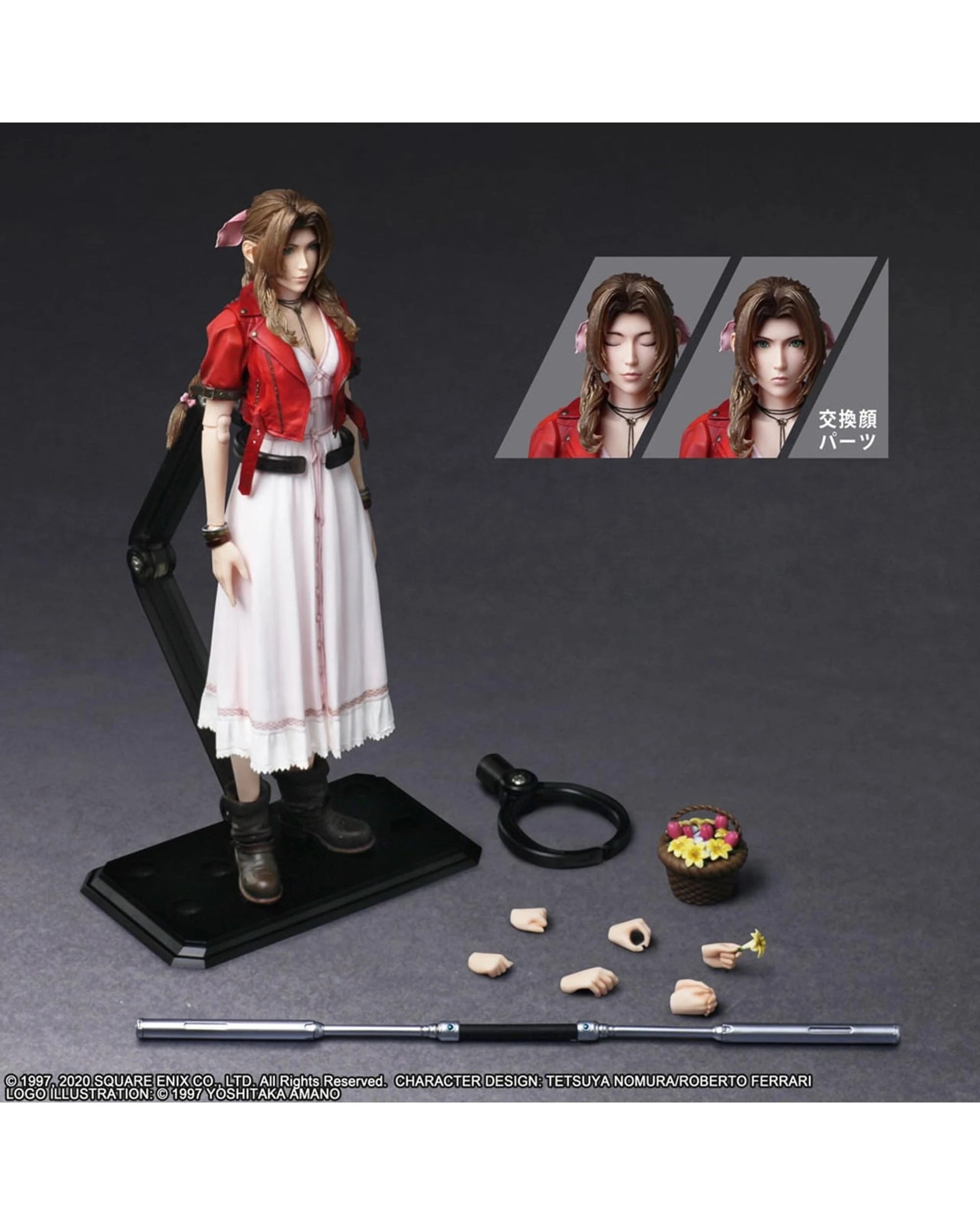 8 Final Fantasy VII Rebirth Play Arts Kai Aerith Gainsborough Figure, 8 of 9