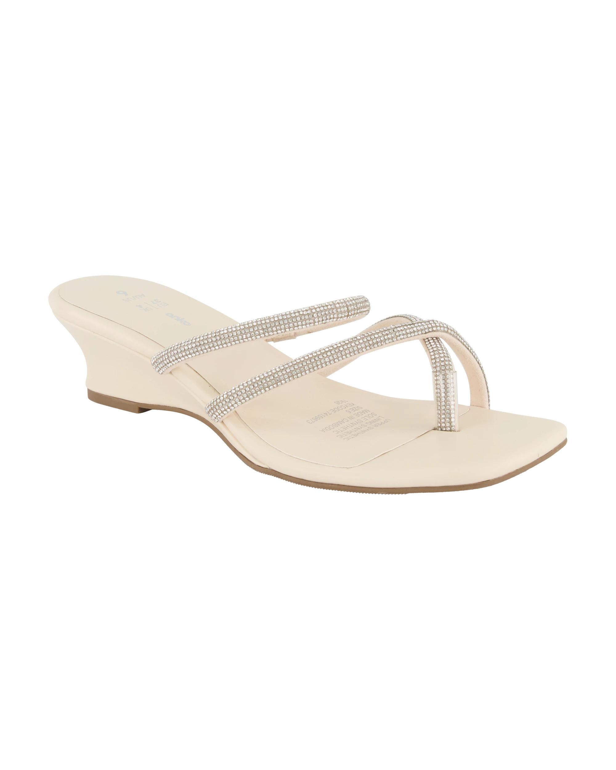 2 Dress Strappy Wedges Nude, 2 of 5