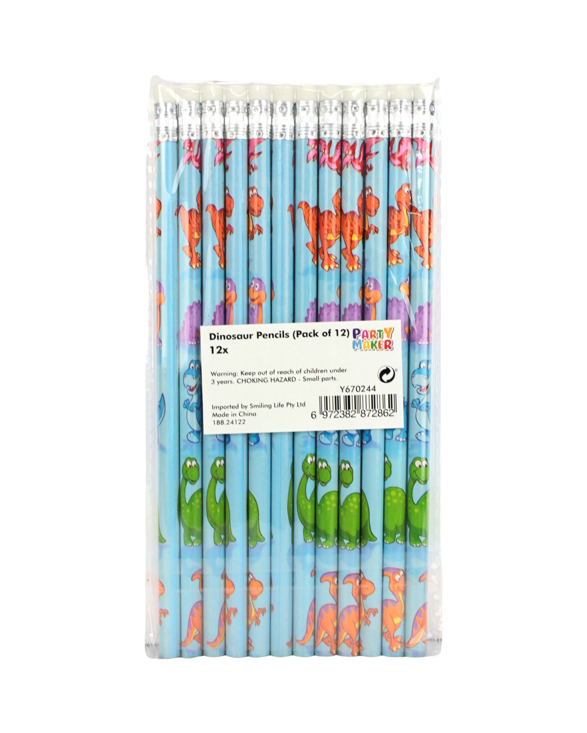 2 Party Maker Dinosaur Pencils Pack of 12 - Multi, 2 of 2