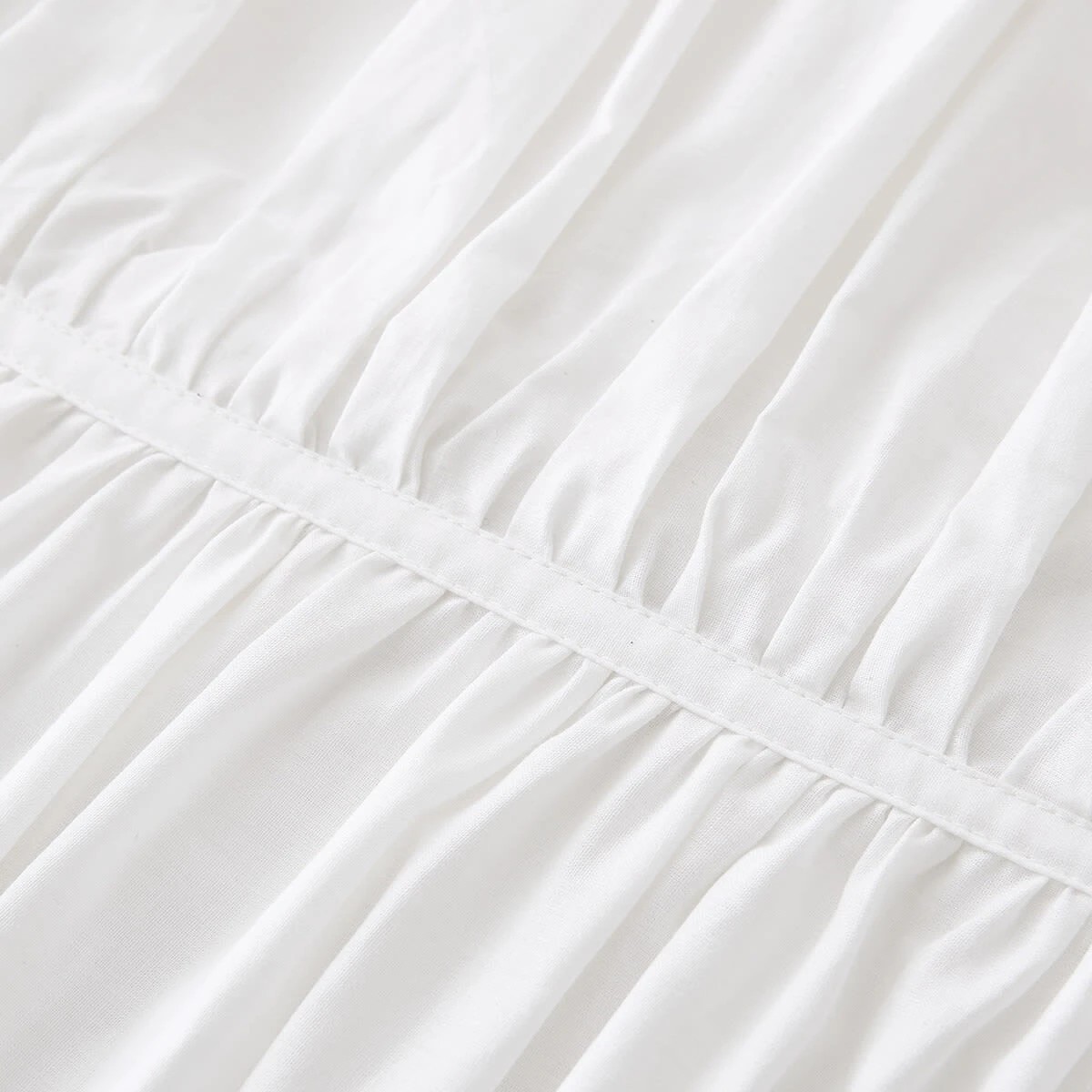 4 Arlo Cotton Quilt Cover Set - Single Bed, White, 4 of 6