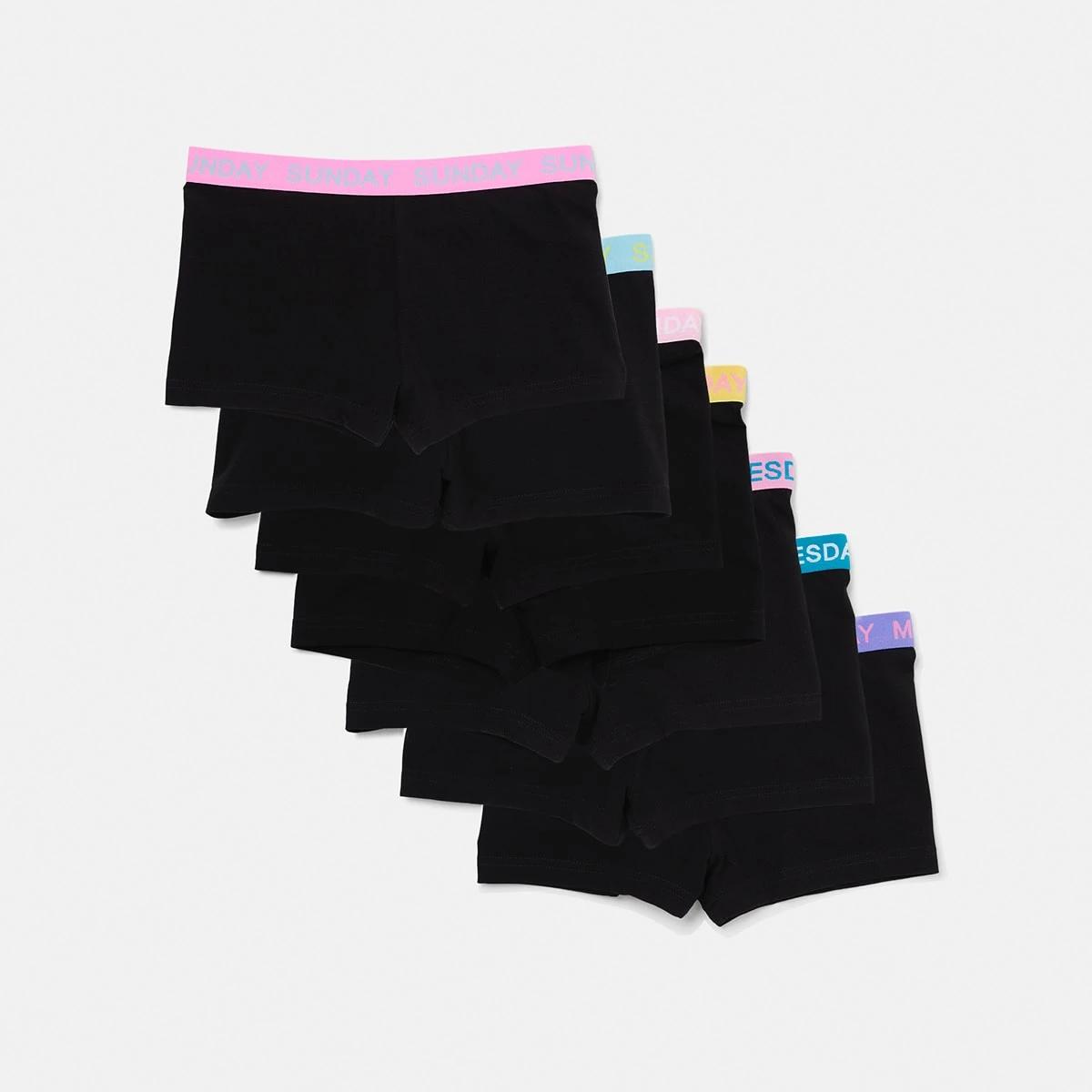 2 7 Pack Shorties Black 24, 2 of 10