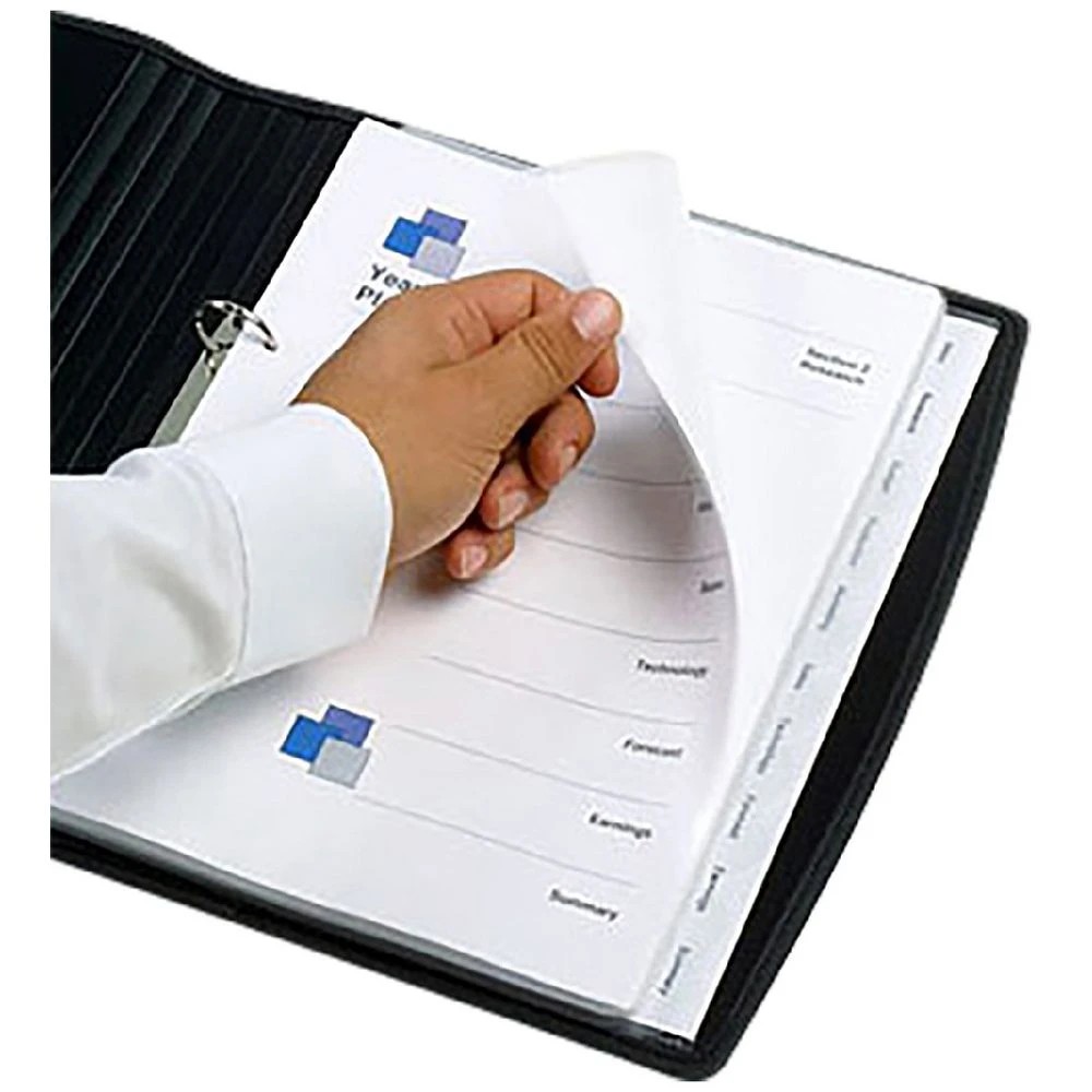 1 Marbig A4 Transparent Divider with 10 Tab View, 1 of 1