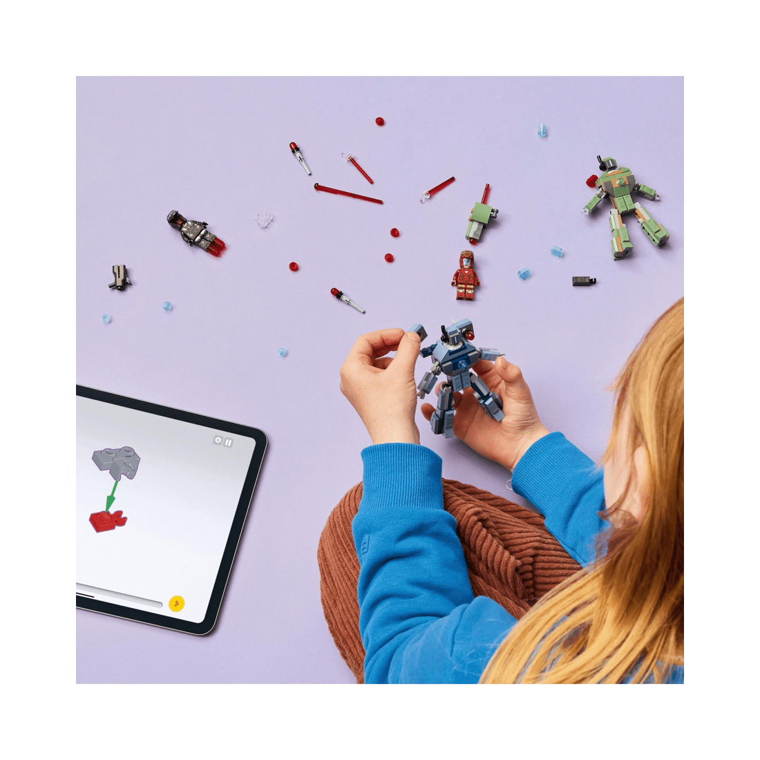 3 The LEGO Group LEGO Marvel Iron Man and War Machine vs Hammer Drones - 76320, 3 of 10