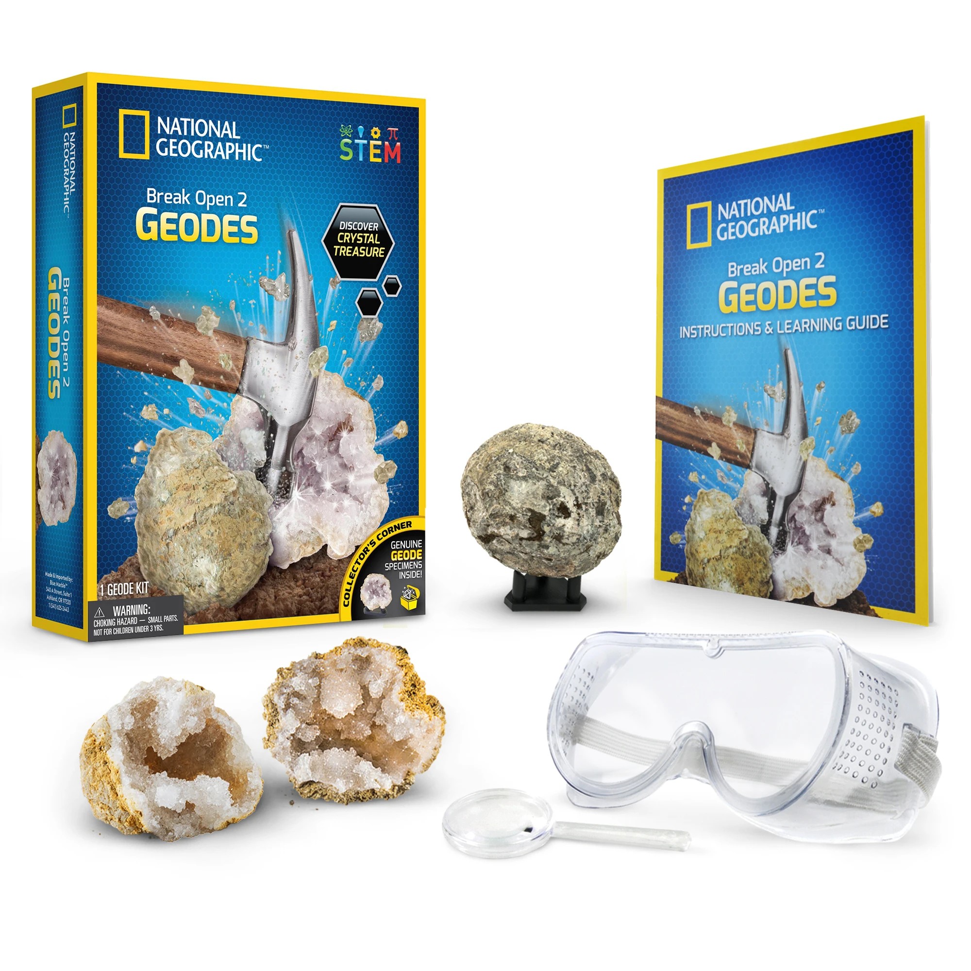 2 National Geographic Break Open 2 Geodes Kit - Multi, 2 of 5