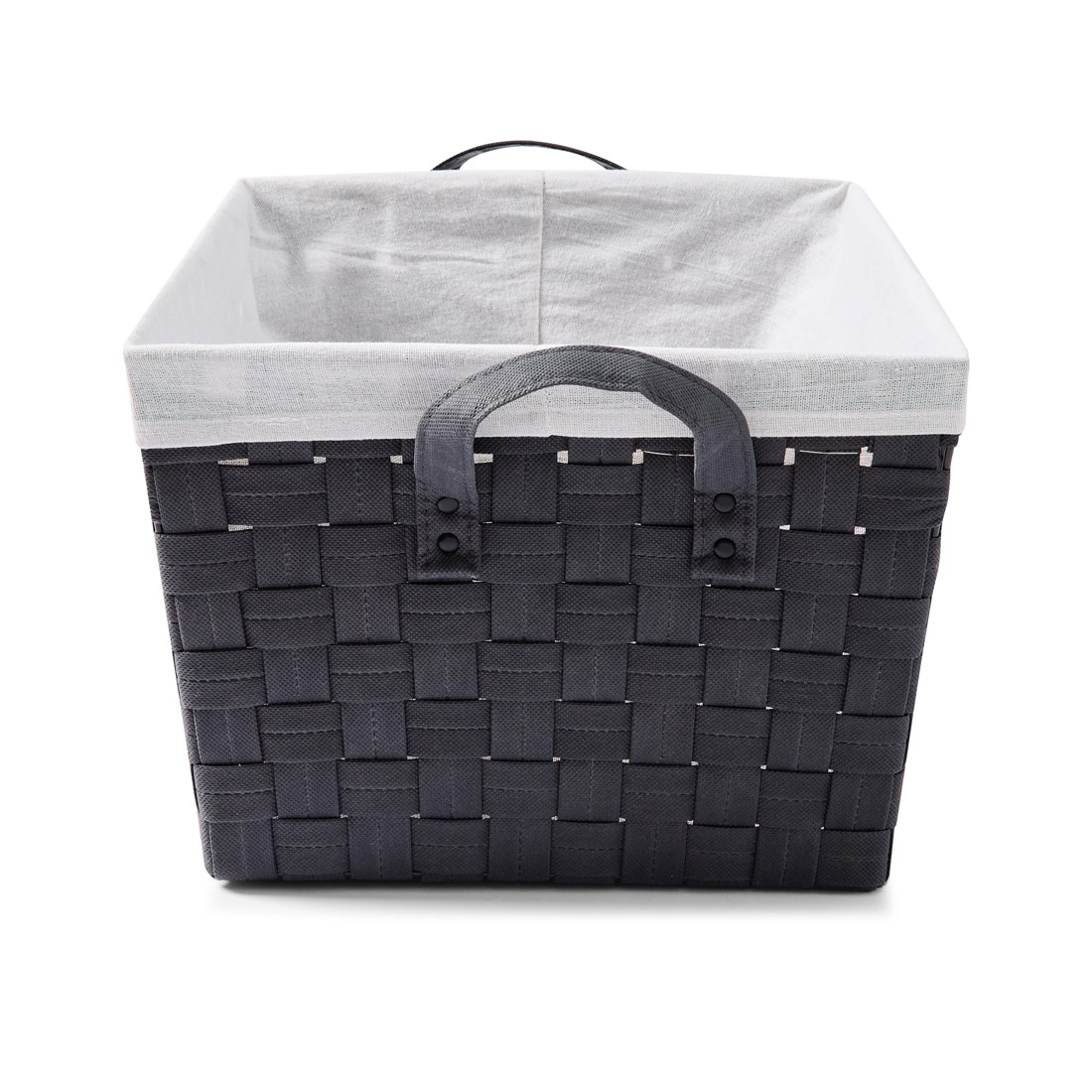 4 Non Woven Basket with Liner - Medium, Charcoal, 4 of 8