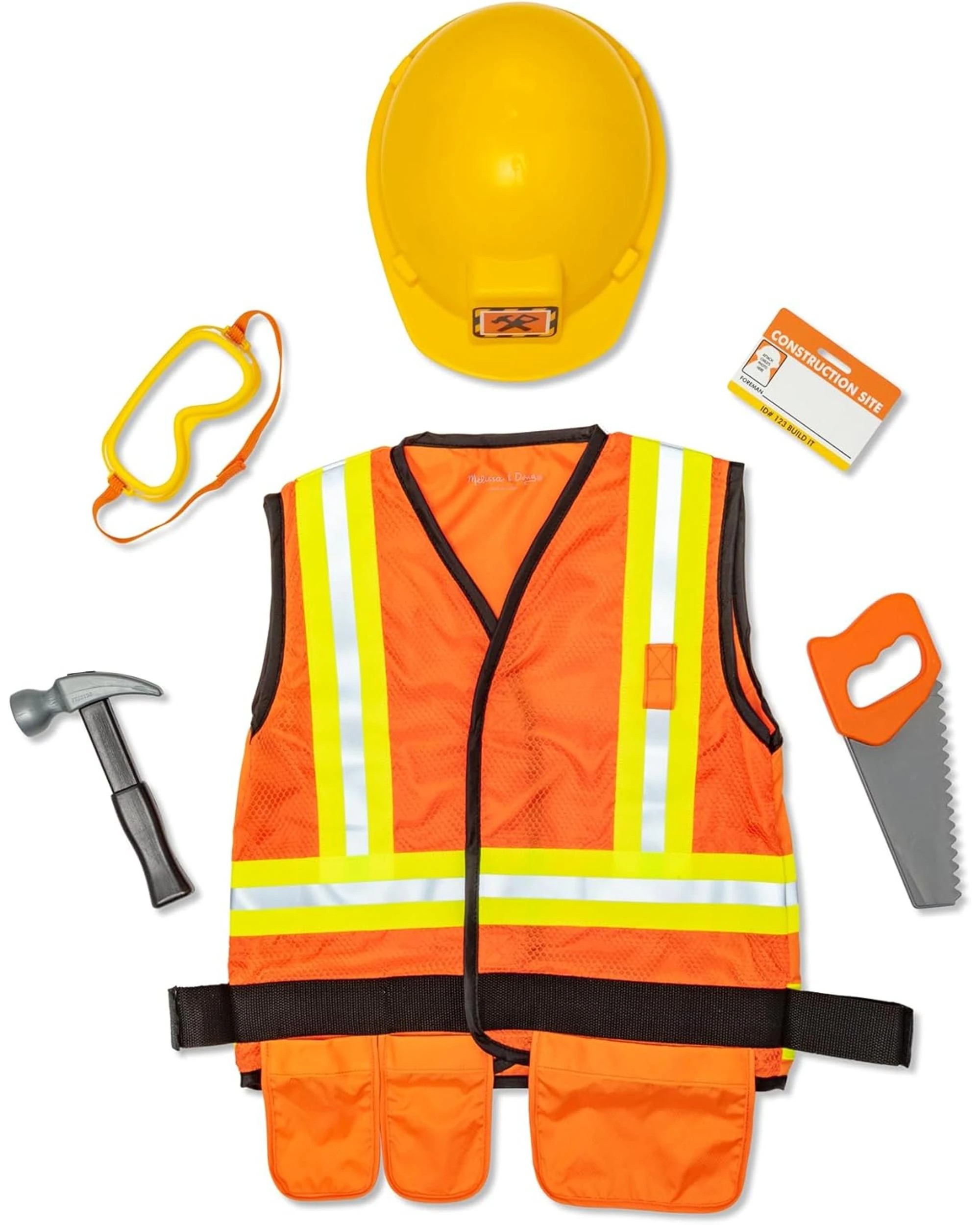 2 Melissa and Doug Construction Worker Costume Set 3 Pack, 2 of 6
