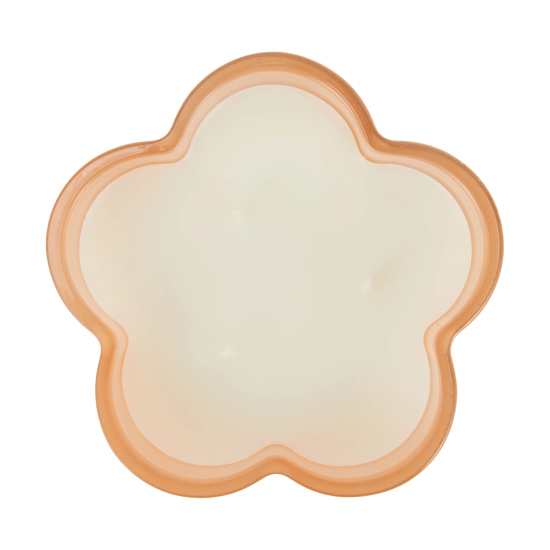 3 Peach Flower Glass Candle, 3 of 4