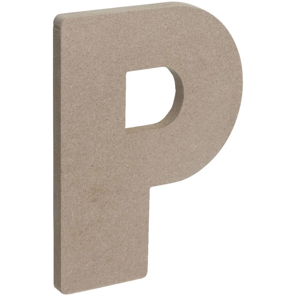 3 Born Wooden Alphabet Letter P 20cm, 3 of 3