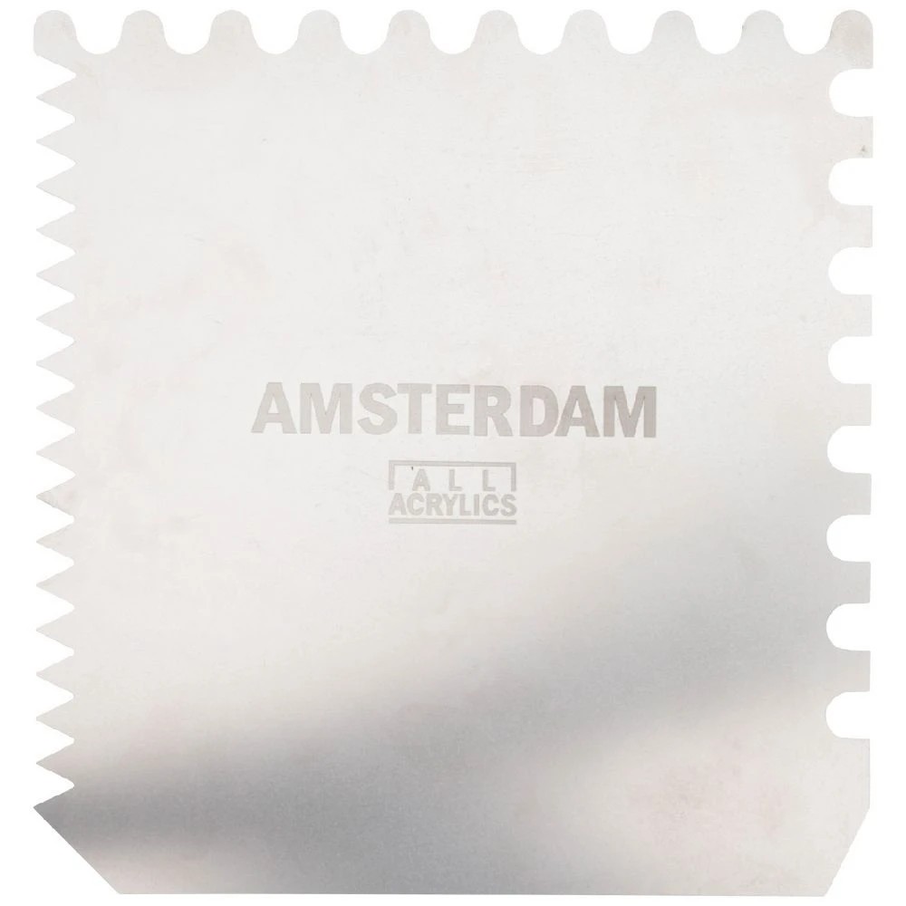 1 Amsterdam Texture Metal Scraper 15 x 15cm, 1 of 2
