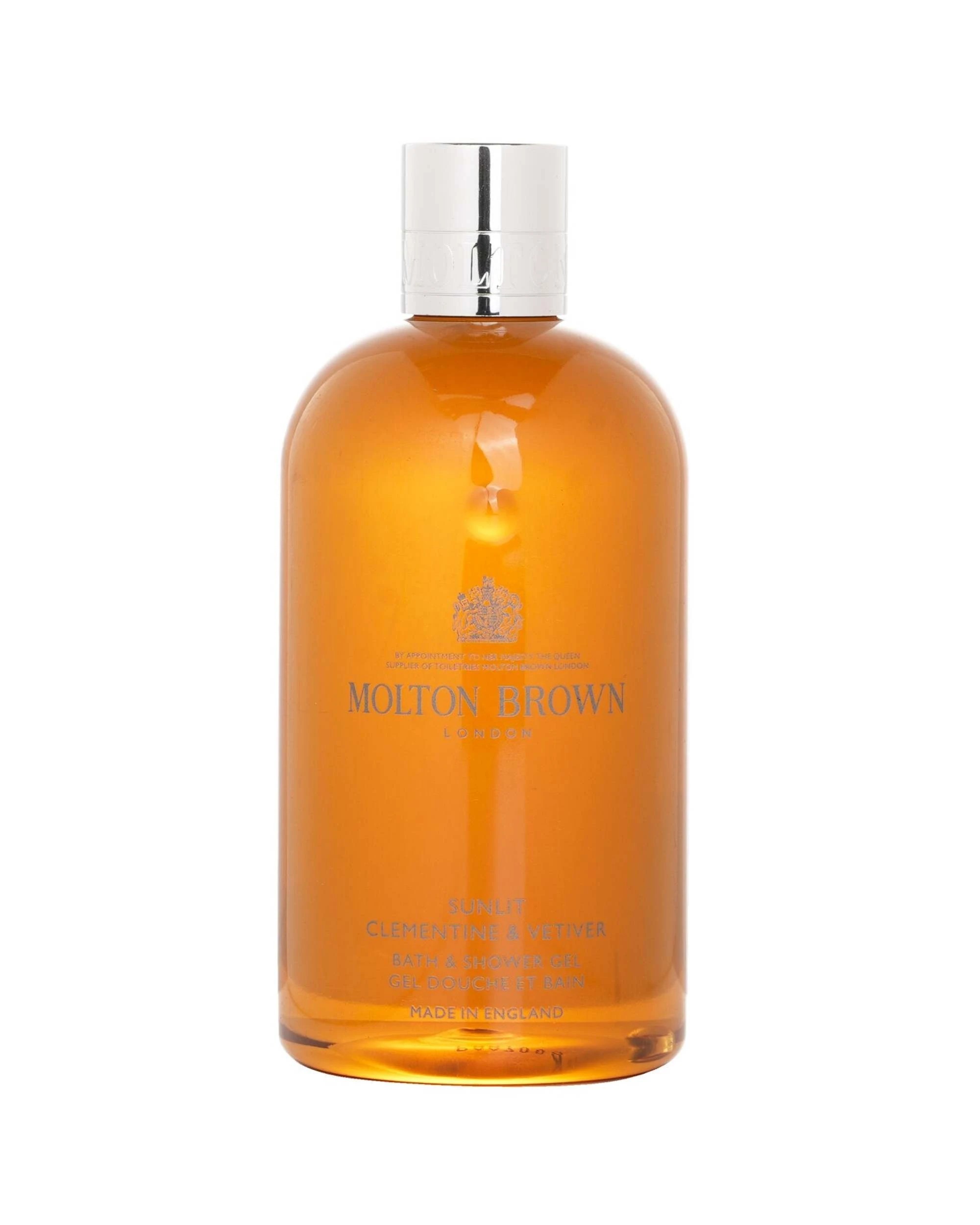 1 Molton Brown Sunlit Clementine & Vetiver Bath & Shower Gel 300ml, 1 of 3