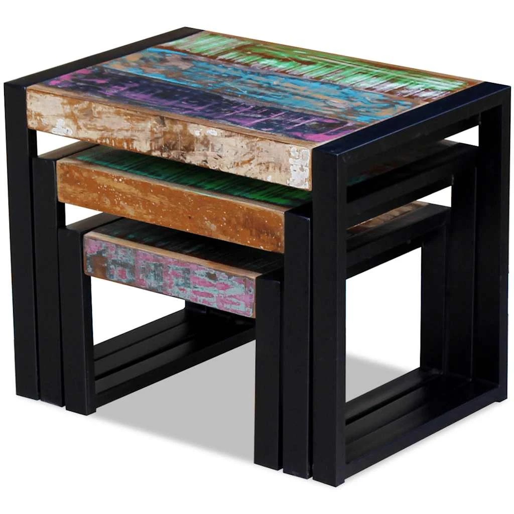 9 Vidaxl Side Table Wooden Side Table - Multi, 9 of 10