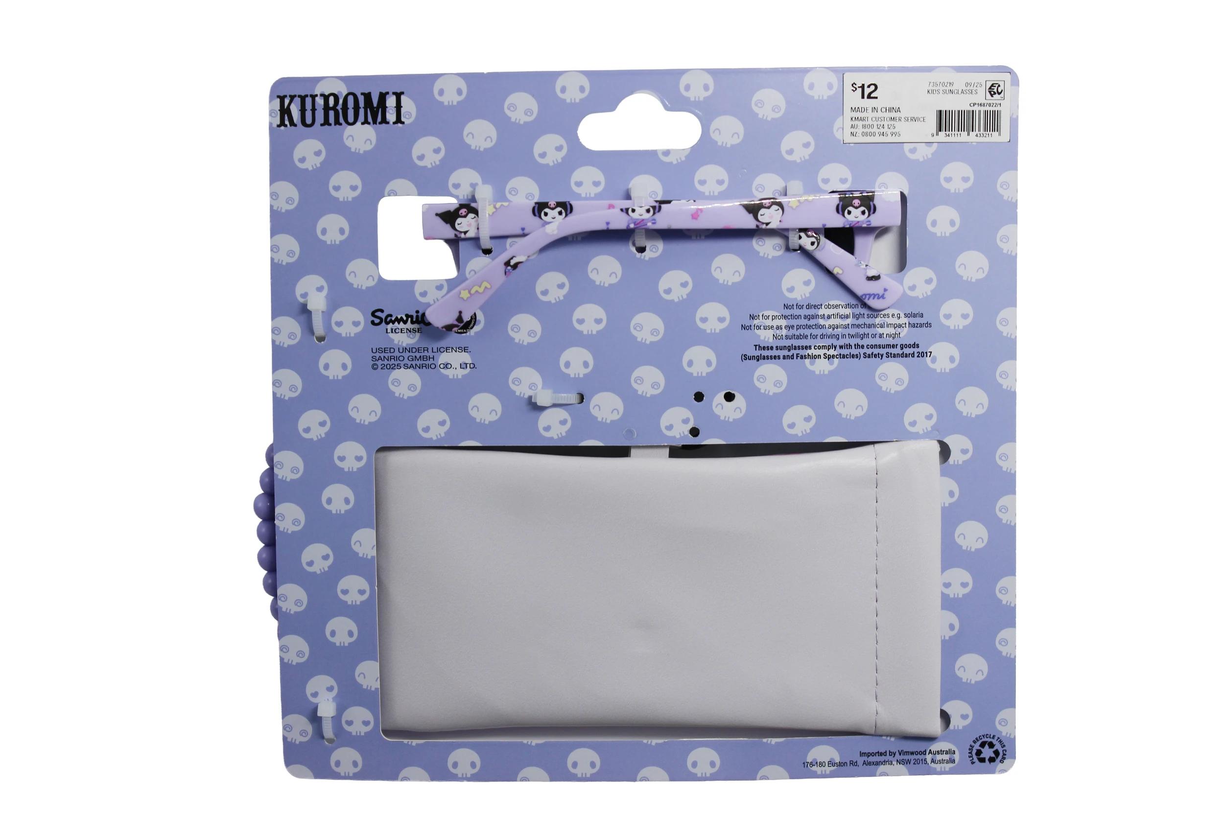 2 Kuromi License Children's Sunglasses and Case Set Kuromi, 2 of 8
