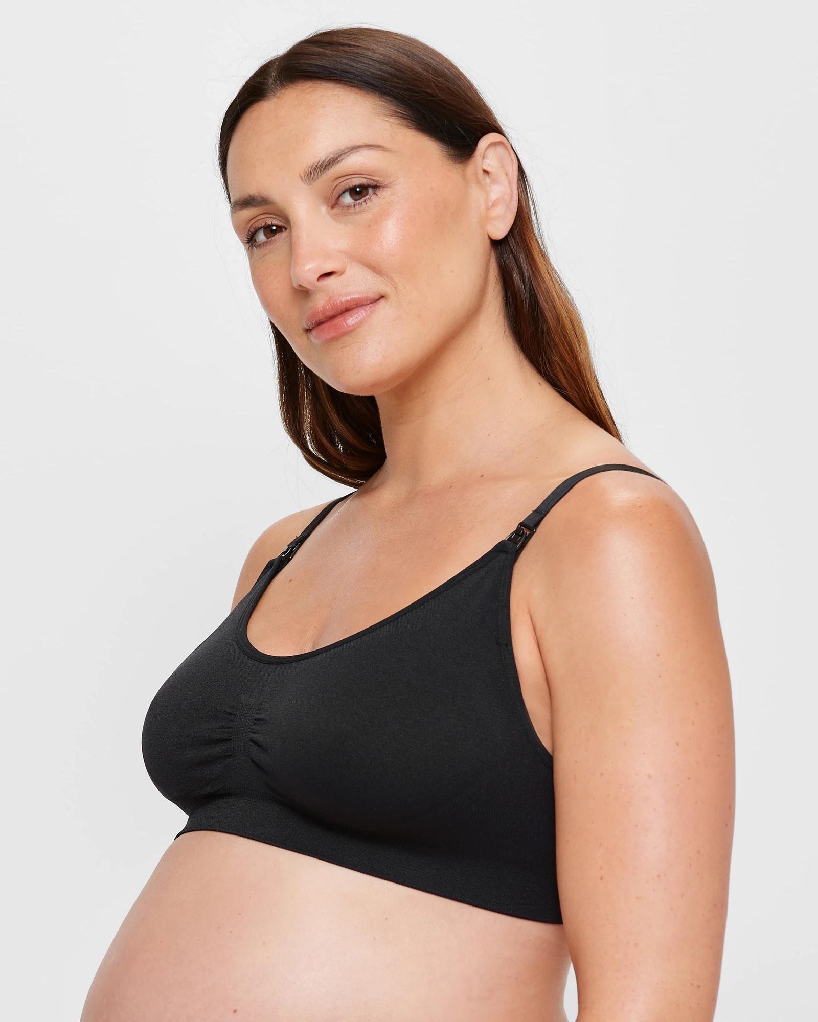 2 Target Maternity Seamfree Wirefree Bra BLACK, 2 of 3