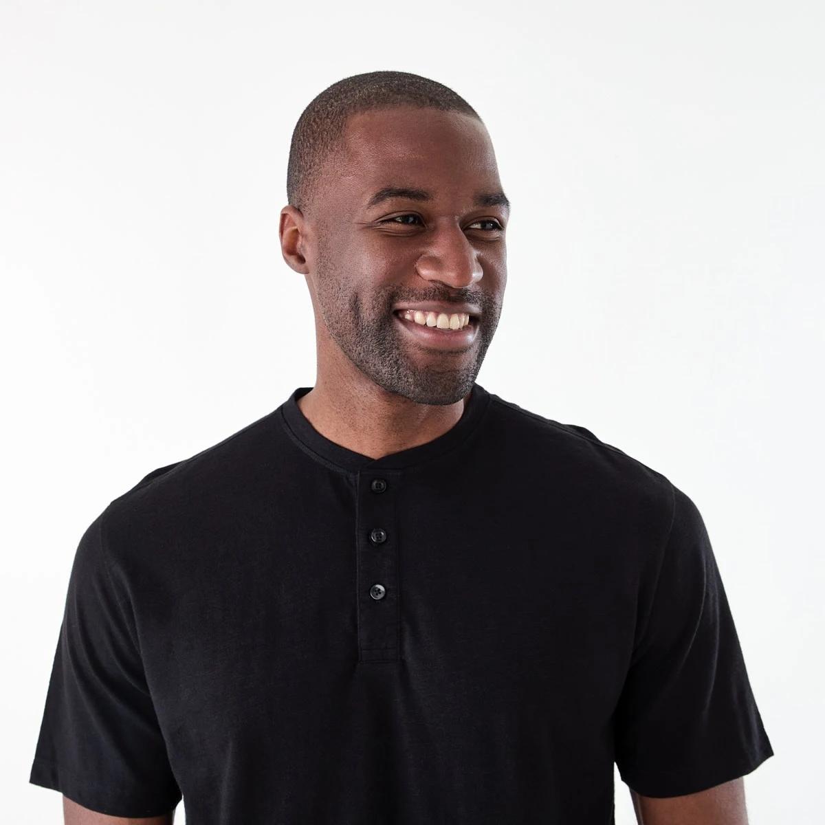 4 Henley T-shirt BLACK, 4 of 6