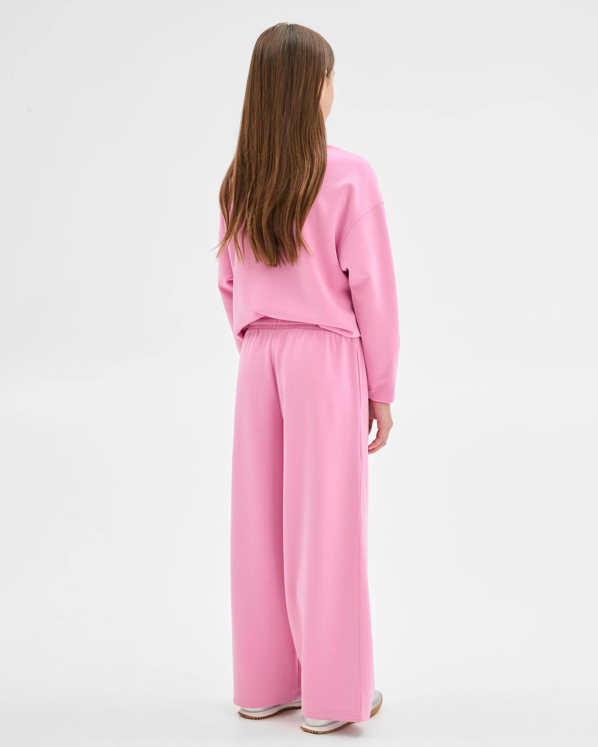 4 Target Kids Sandwash Scuba Wide Leg Trackpants PINK, 4 of 6