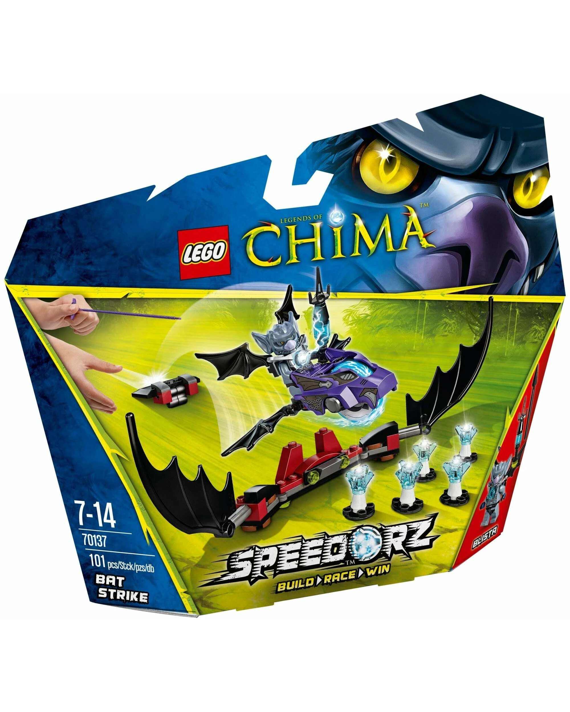 1 LEGO 70137 Bat Strike Speedorz Blista vs. CHI Bats, 1 of 2