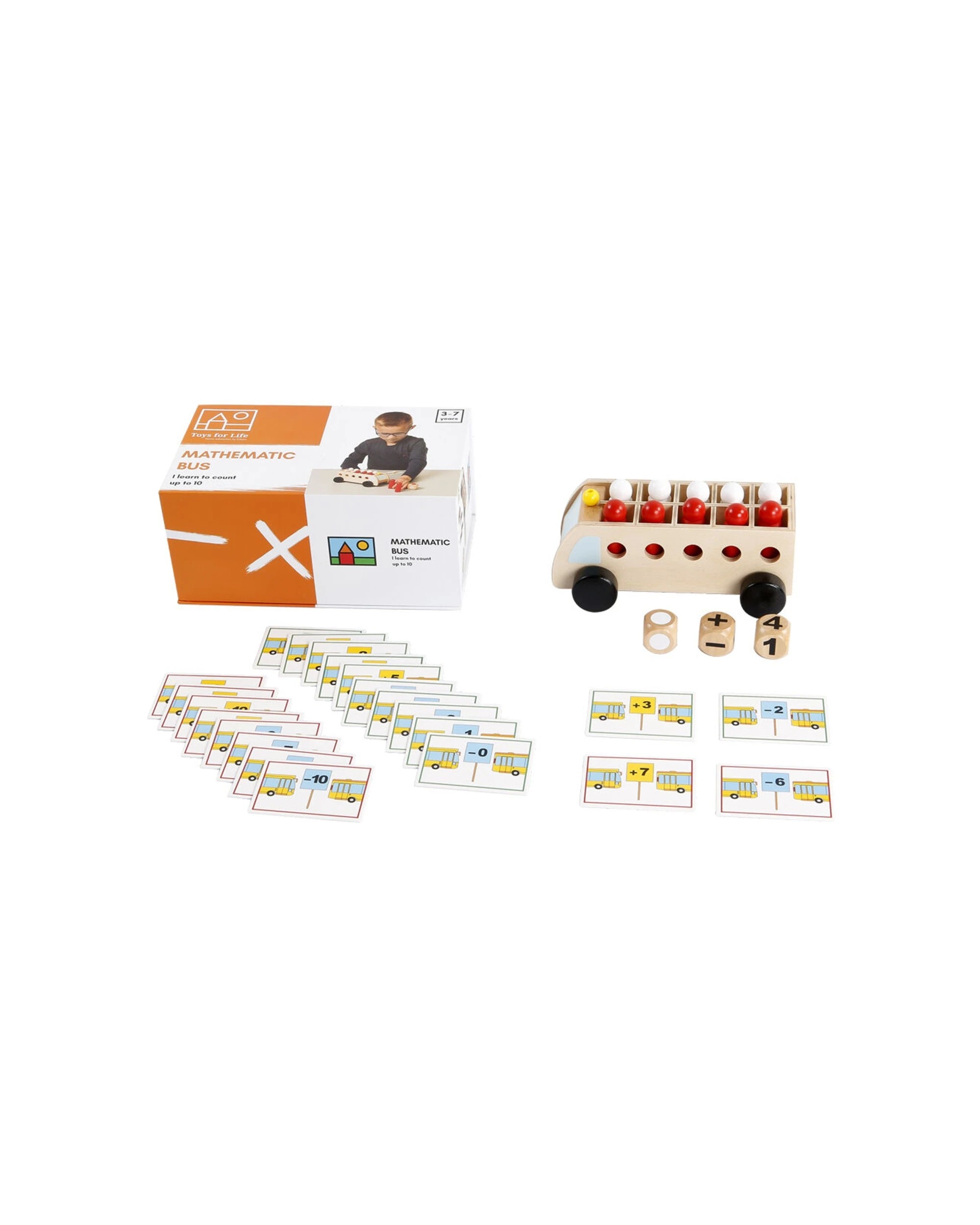 2 TFL Mathematic Bus Educational Game Math Learning Toy Number Skills 3 Years - Multi, 2 of 3