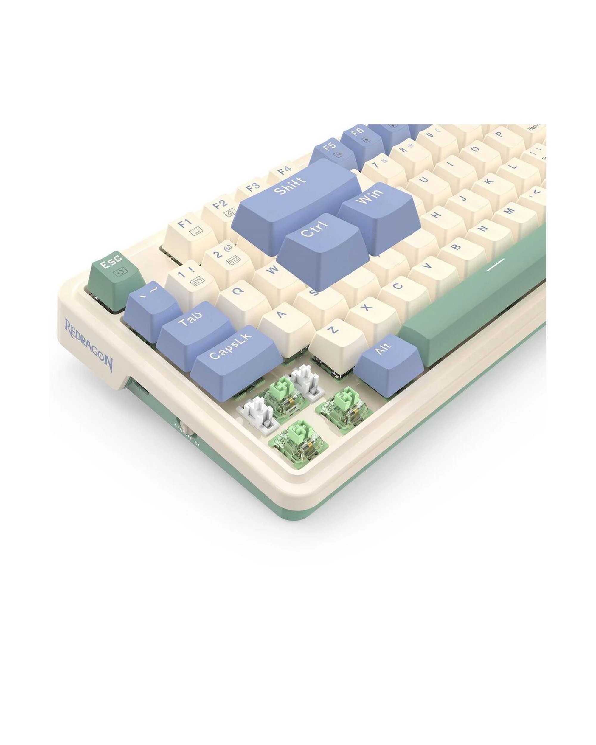 9 Redragon K673CPG RGB Pro White 75% Gasket Wireless Mechanical Keyboard, 9 of 9