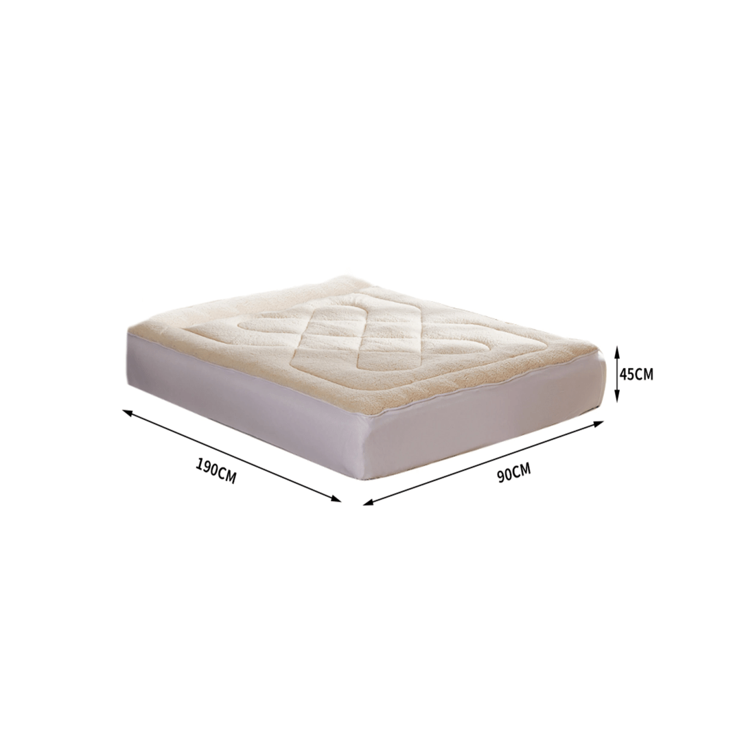5 Dreamz Wool Mattress Topper Single, 5 of 6