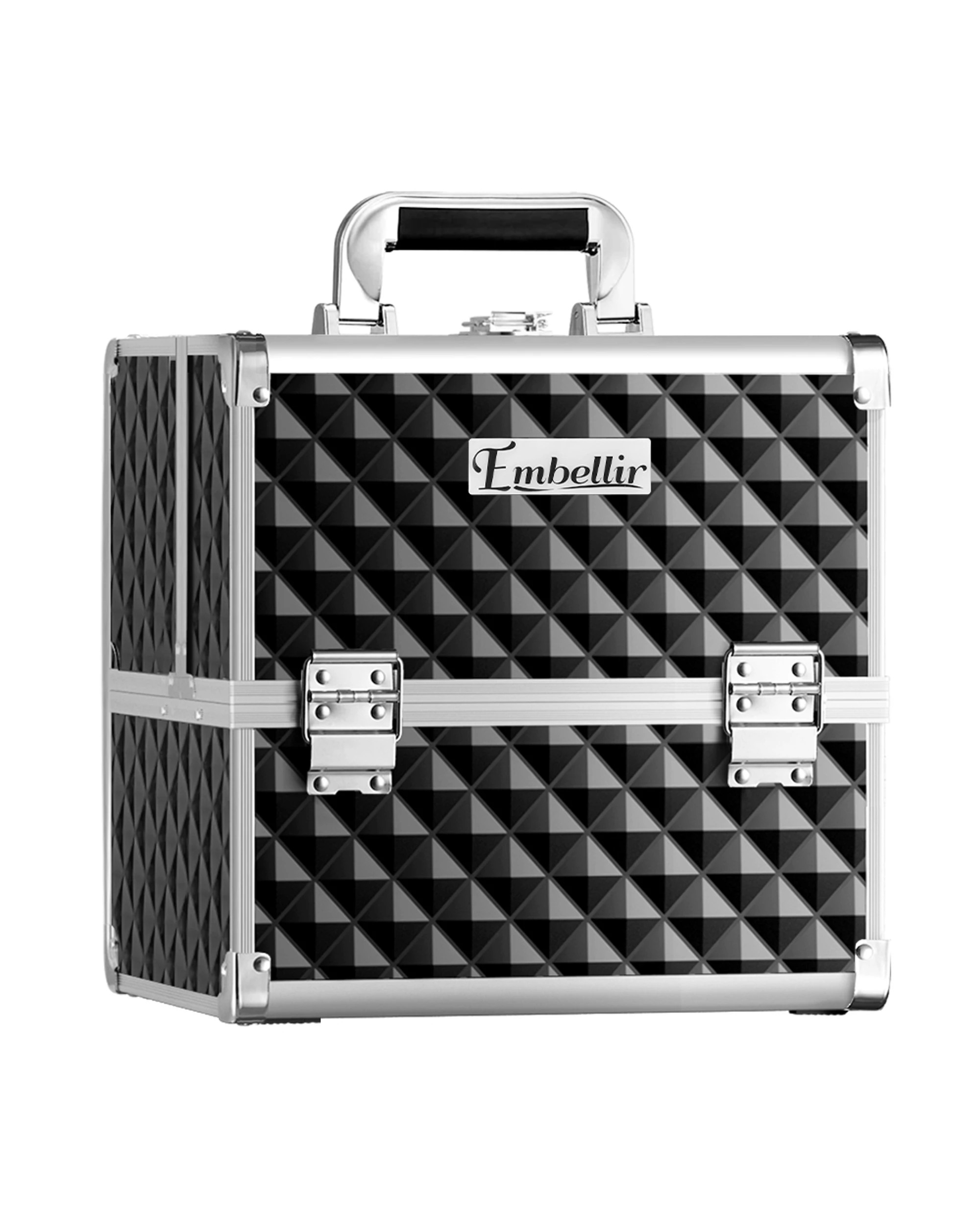 1 Embellir Beauty Makeup Case Travel Bag Organiser Large Jewellery Box Portable - Multi, 1 of 6