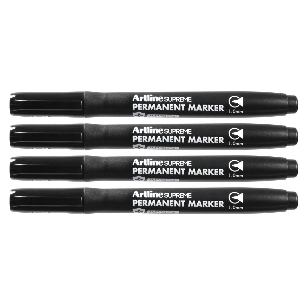 3 Artline Supreme Permanent Marker Core Black 4 Pack, 3 of 3