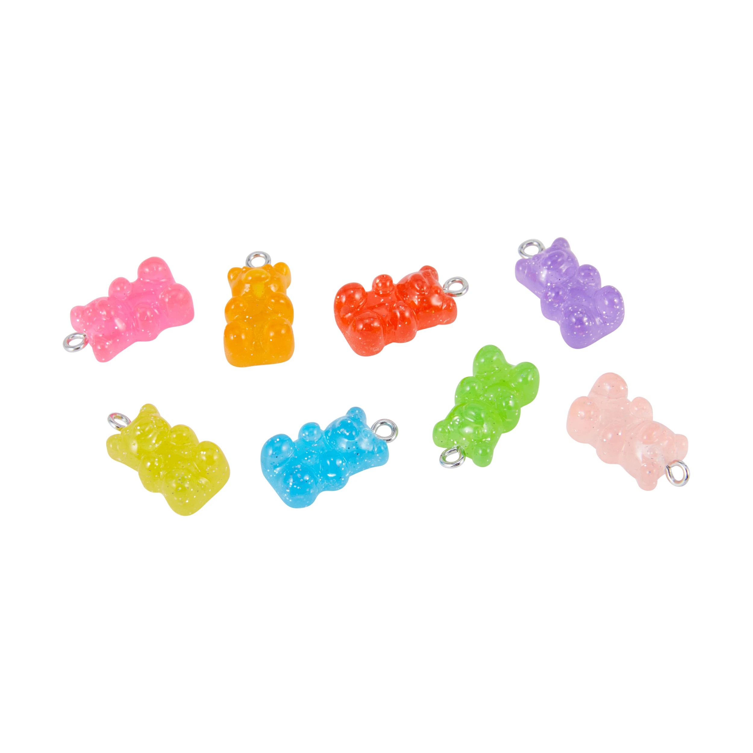 3 Jewellery Making Charms - Gummy Bear, 3 of 3
