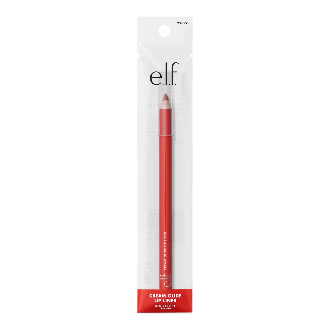 1 e.l.f. Cream Glide Lip Liner - Red Receipt, 1 of 6
