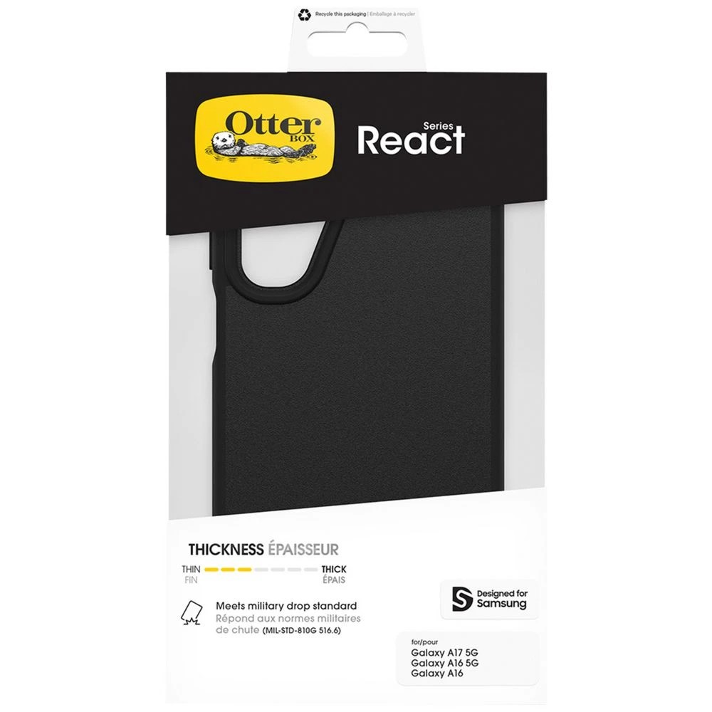 5 Otterbox React Samsung Galaxy A17 Case Black, 5 of 5