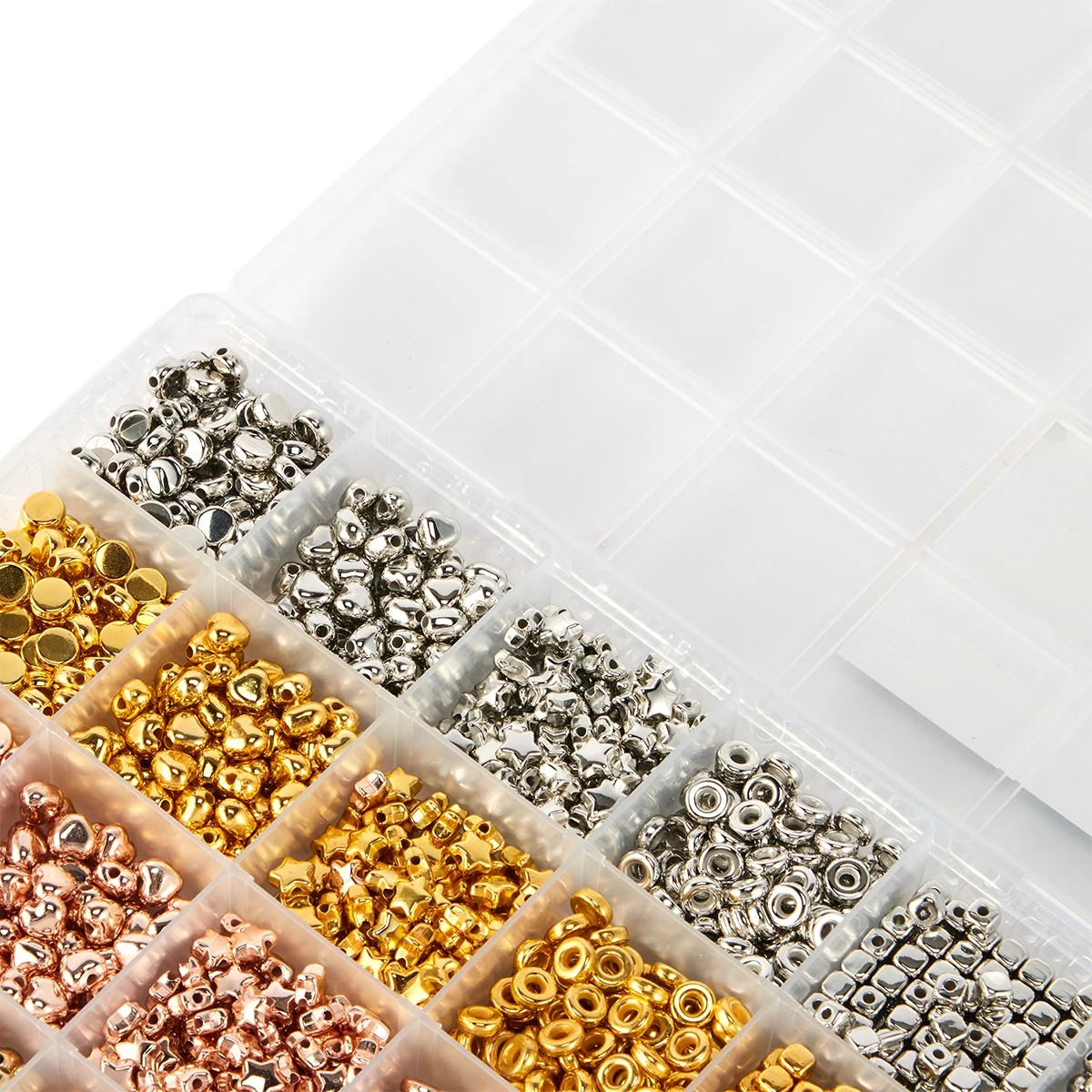 5 Metallic Spacer Beads, 5 of 6