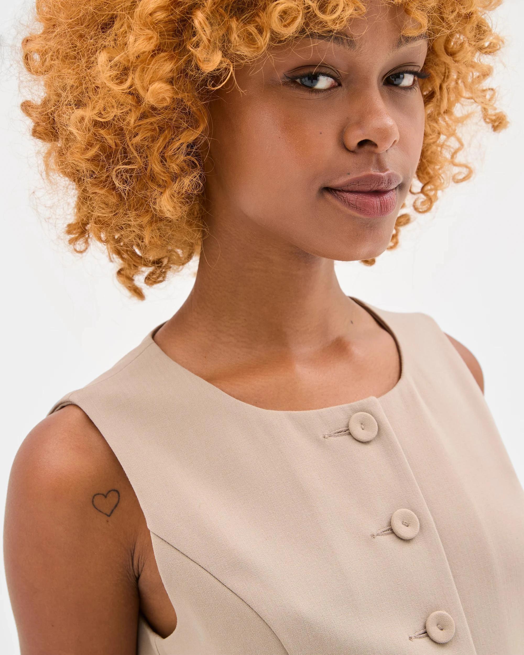 4 Target Petites Petites Mini Suiting Dress WEATHERED TEAK, 4 of 5