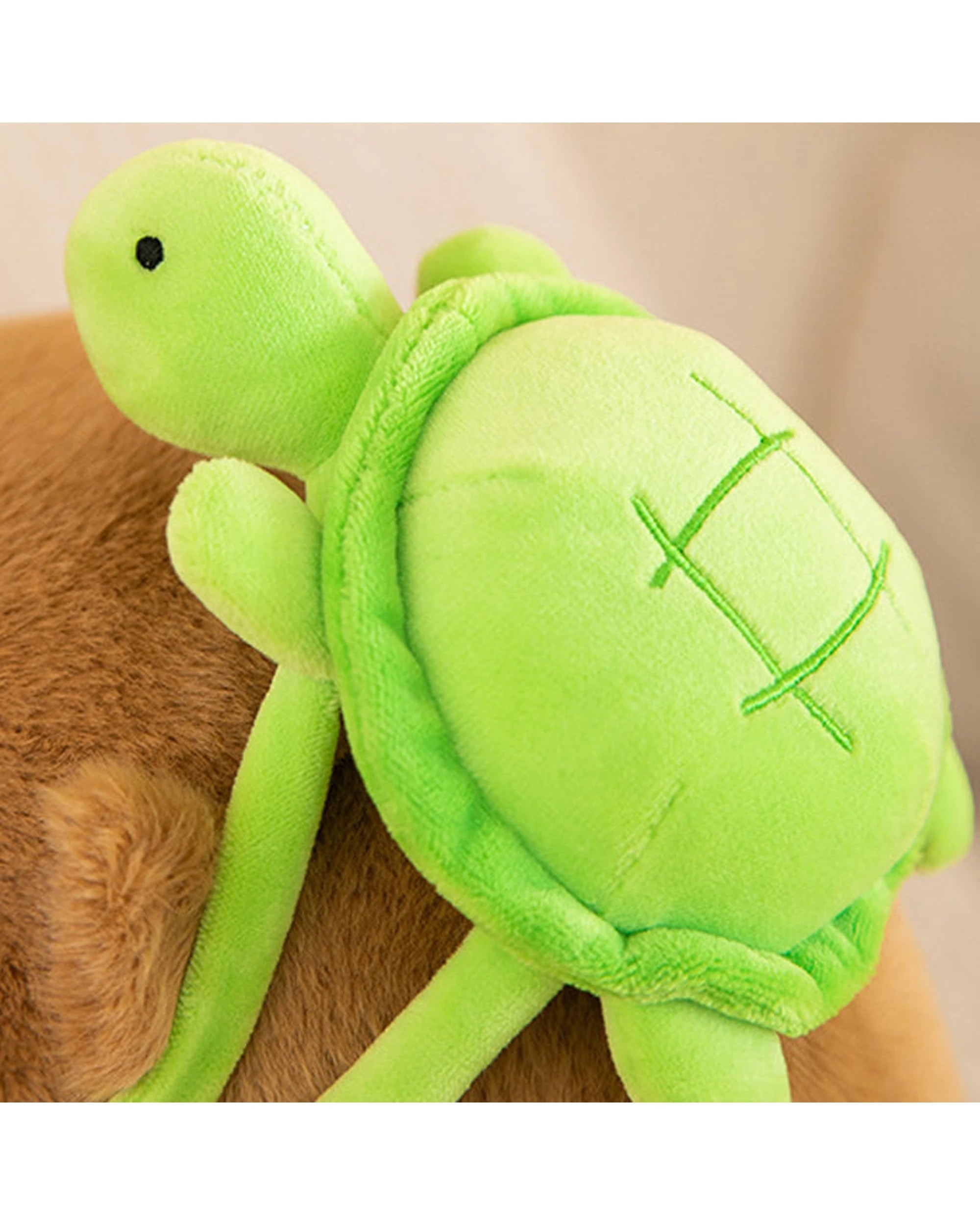 Cotton More Fleece Capybara Plush Toy Green Turtle Backpack 90cm ...
