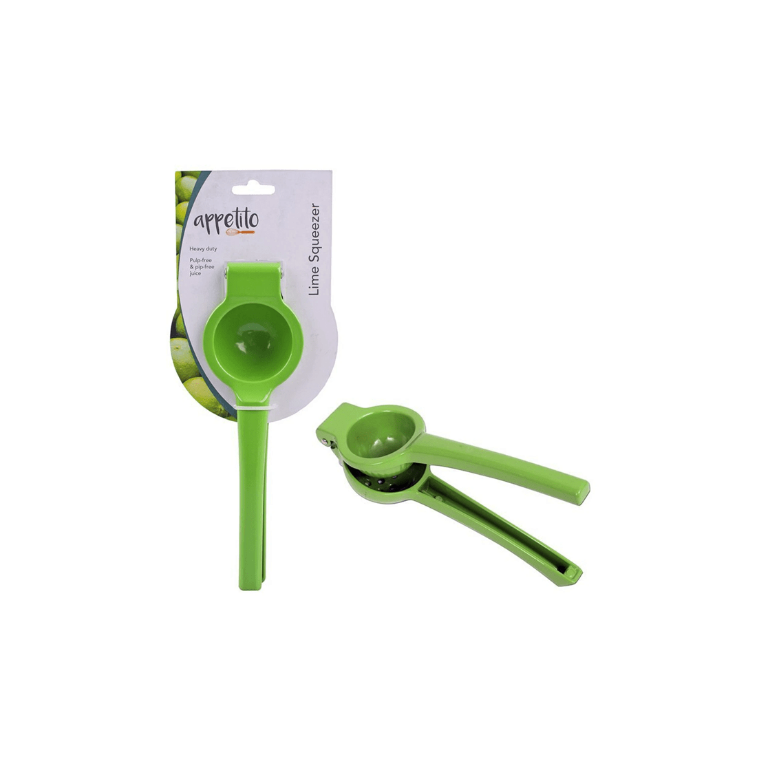 1 Appetito Heavy Duty Pipless Cast Alloy Citrus Squeezer - Manual Juicer
 - Green, 1 of 3