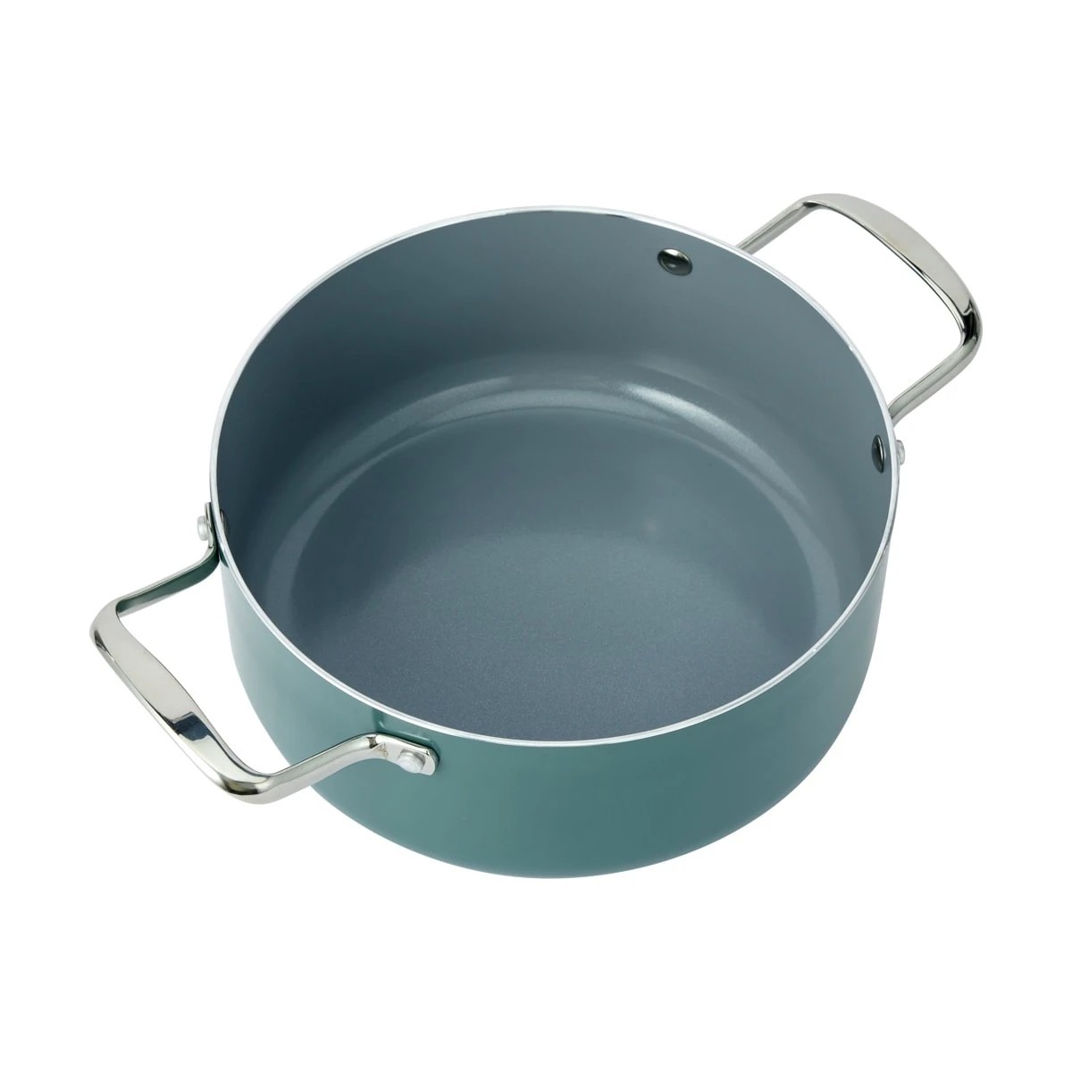 4 24cm Green Ceramic Non-Stick Casserole, 4 of 7