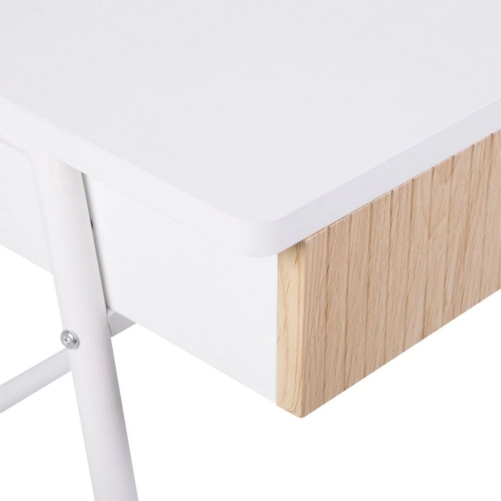 5 Studymate Vinci 2 Drawer Desk Oak and White Desks, Tables and Workstations, 5 of 10