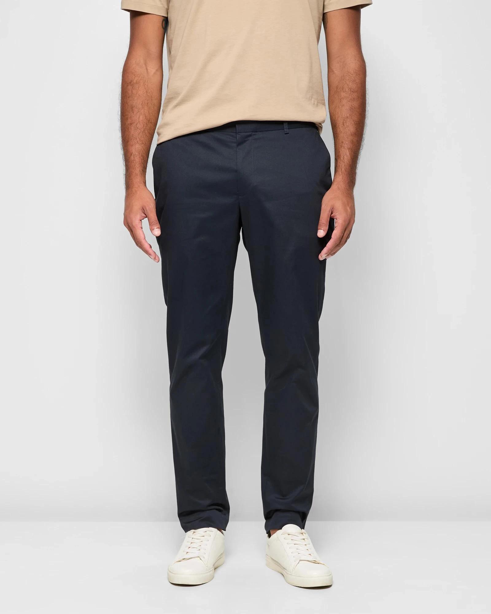 1 Tailored Chino Pants - Preview NAVY BLUE, 1 of 7