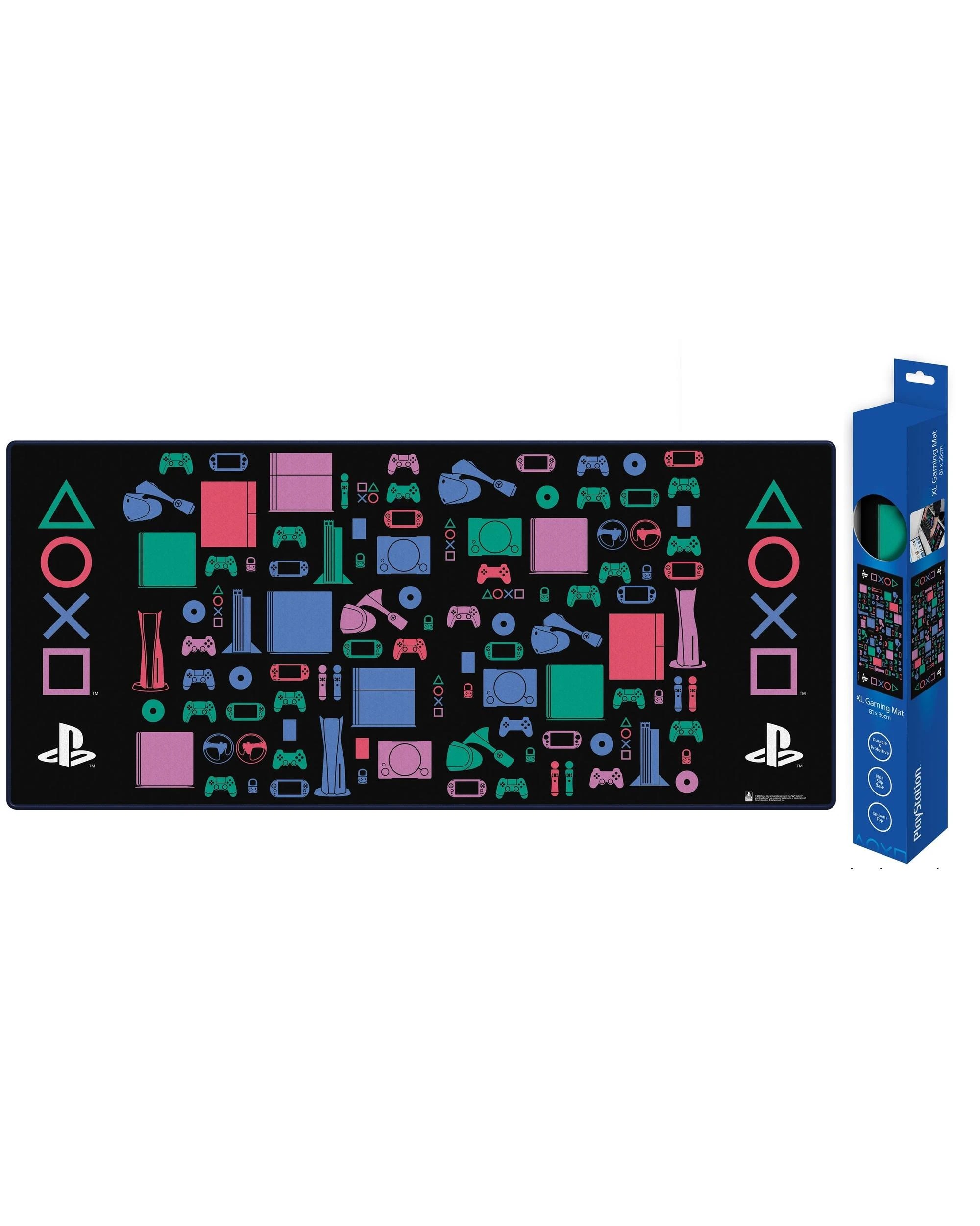 1 Playstation Classic Colours XL Gaming Mat, 1 of 3