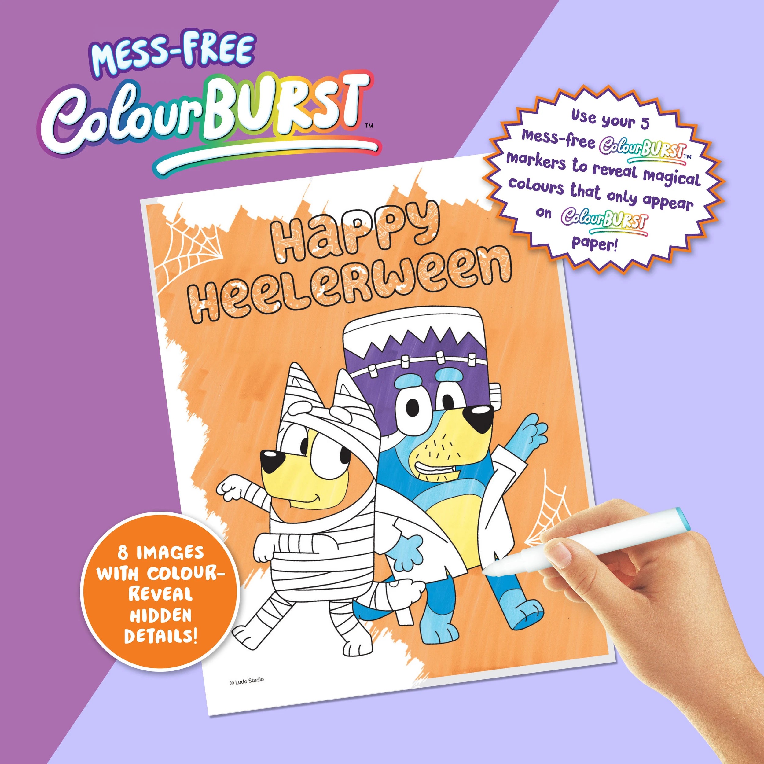3 INKredibles Bluey Mess-Free ColourBurst Activity Kit - Book, 3 of 6