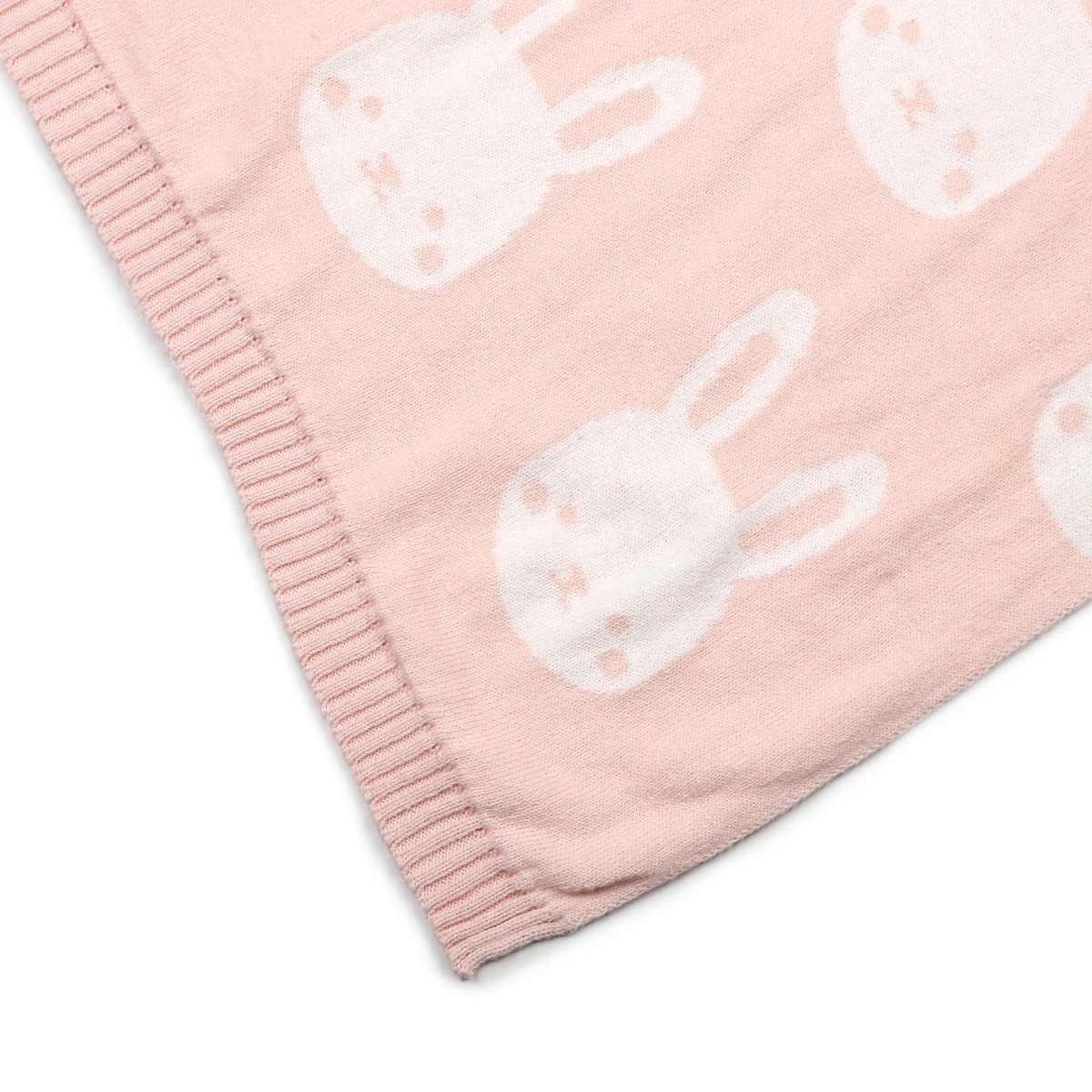5 Jacquard Cotton Blanket - Bunny, 5 of 6