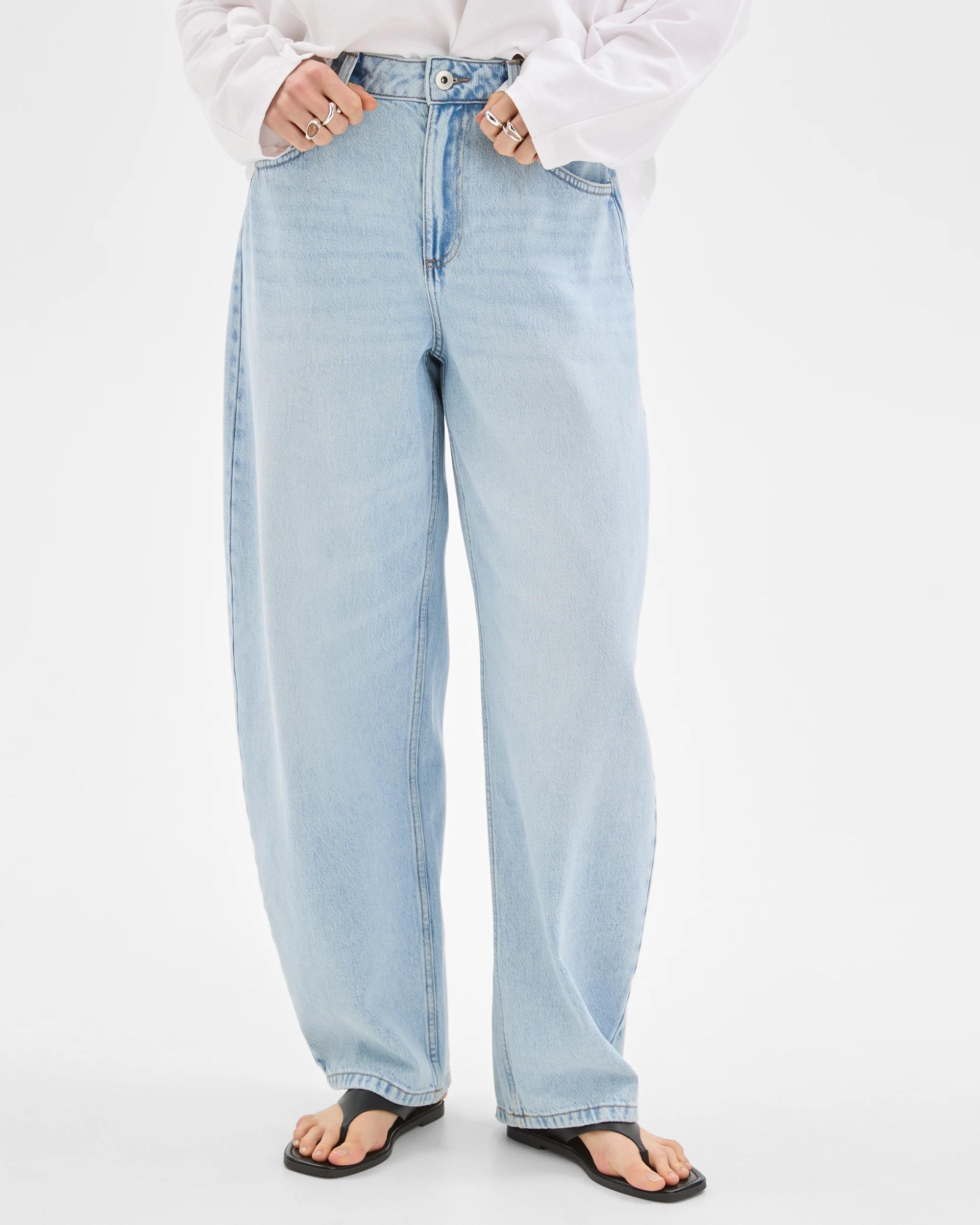 5 Lily Loves Australian Cotton Blend Bow Leg Denim Jeans PRATO BLUE, 5 of 7